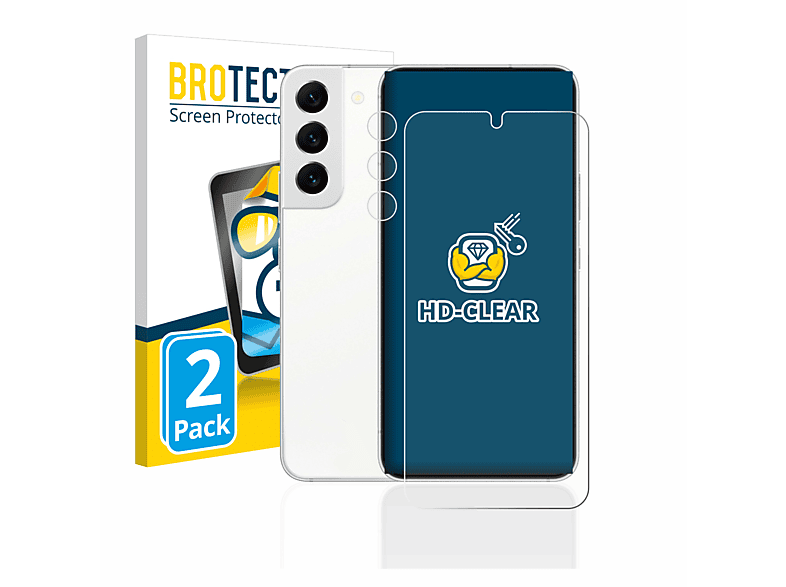 BROTECT 2x klare Schutzfolie(für Samsung Galaxy S22 5G)