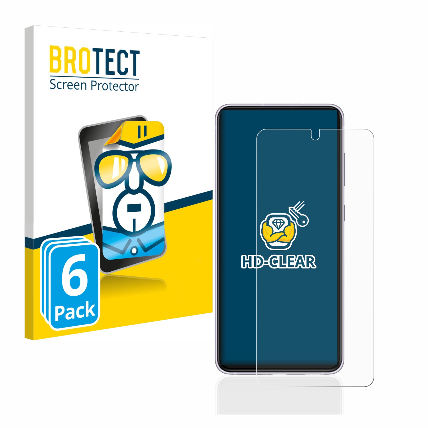 BROTECT 6x klare Schutzfolie(für Galaxy S21 FE 5G) Samsung