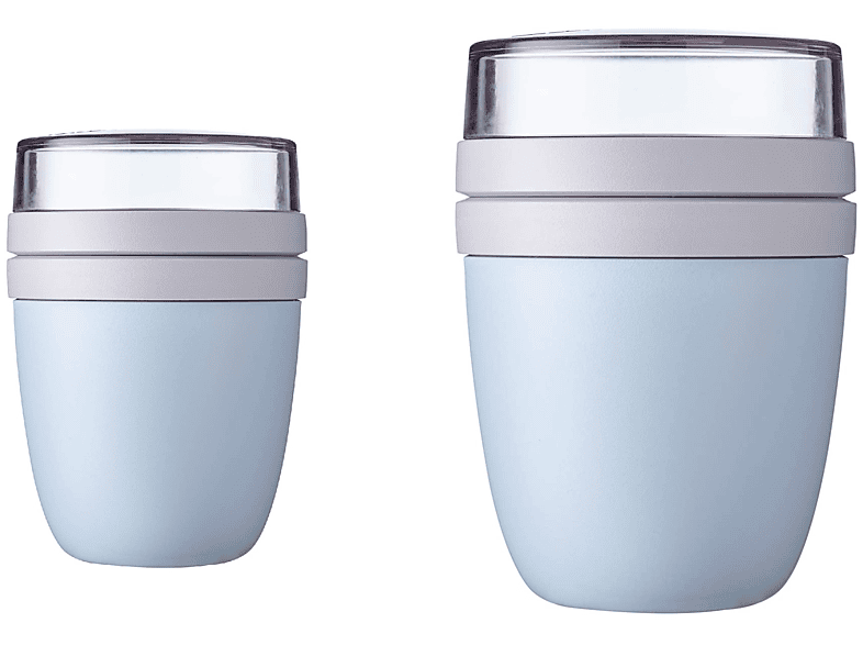 Blue MEPAL Blue Nordic Ellipse Lunchpot Reisebecher, Duo Pack Nordic