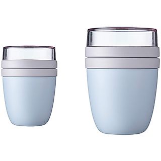 MEPAL Duo Pack Lunchpot Ellipse Nordic Blue Reisebecher, Nordic Blue