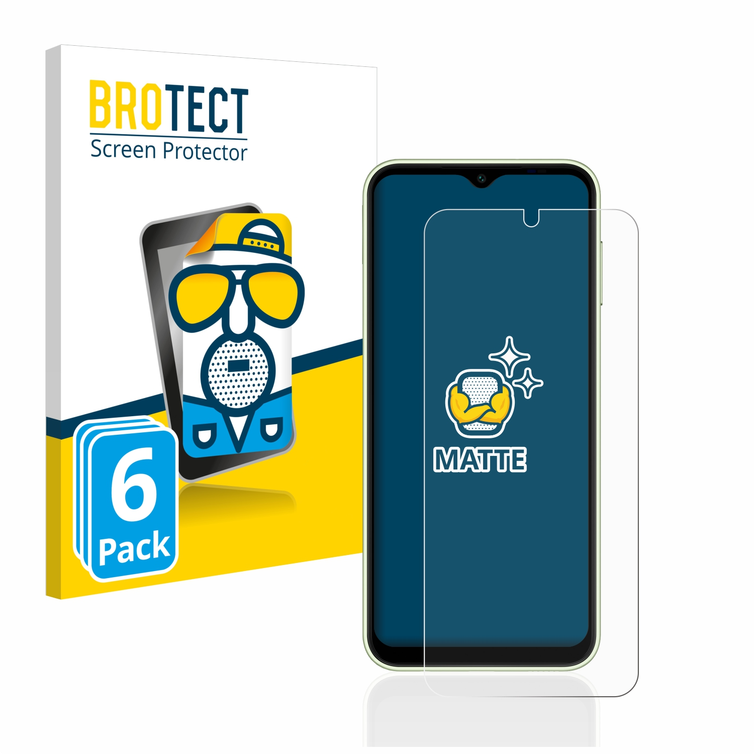 BROTECT 6x matte Schutzfolie(für Samsung 4G) Galaxy A14