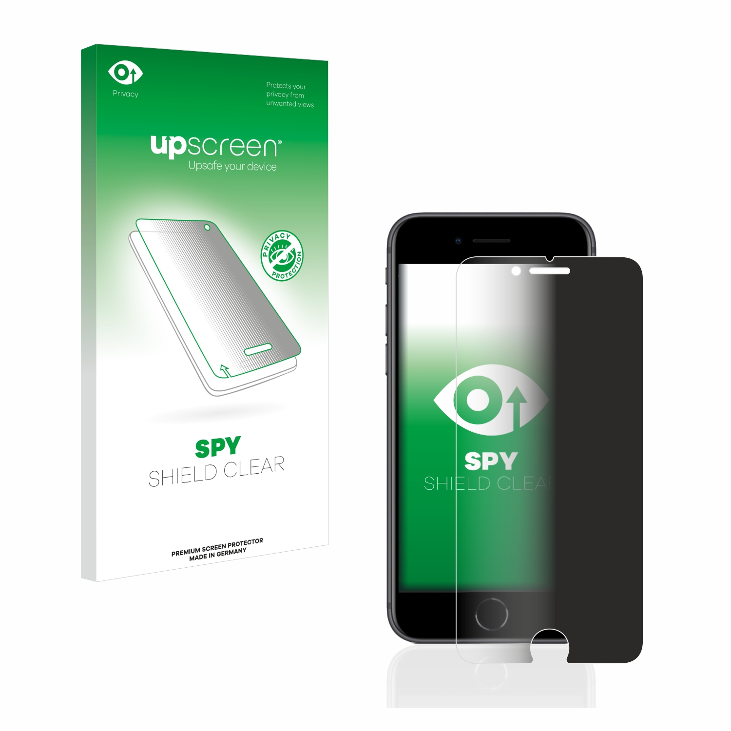 UPSCREEN Anti-Spy Schutzfolie(für iPhone Apple 8)
