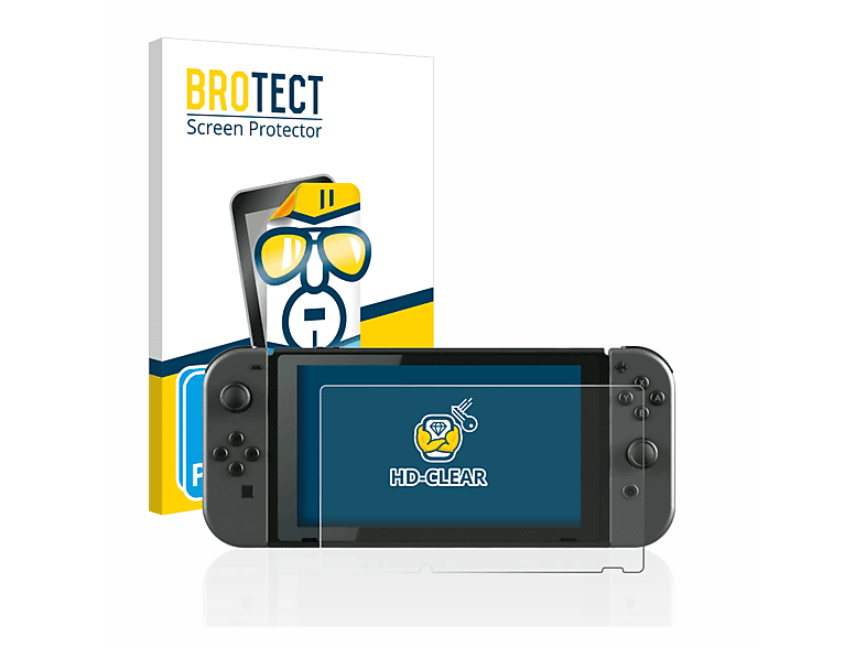 BROTECT 2x klare Schutzfolie(für Nintendo Switch)