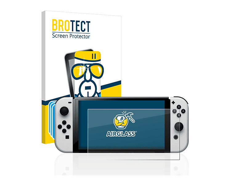 BROTECT 6x Schutzfolie(für Airglass Switch Nintendo klare OLED-Modell)