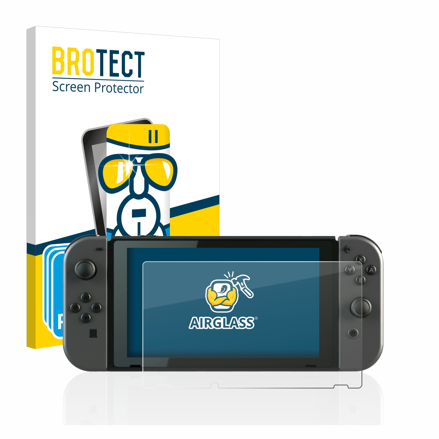Nintendo Airglass 3x Switch) klare Schutzfolie(für BROTECT