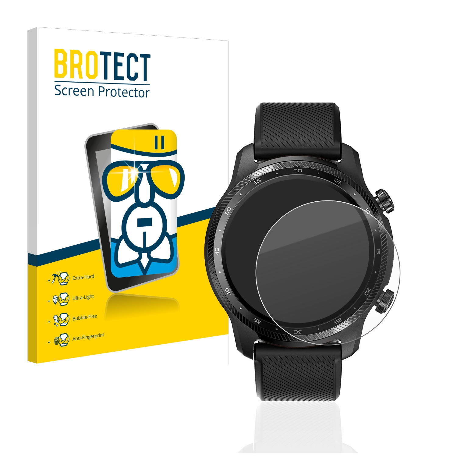 BROTECT Airglass klare Schutzfolie(für Mobvoi GPS) 3 Pro Ultra Ticwatch