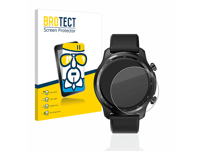 BROTECT Airglass klare Schutzfolie(für Mobvoi 3 Ticwatch Pro GPS) Ultra