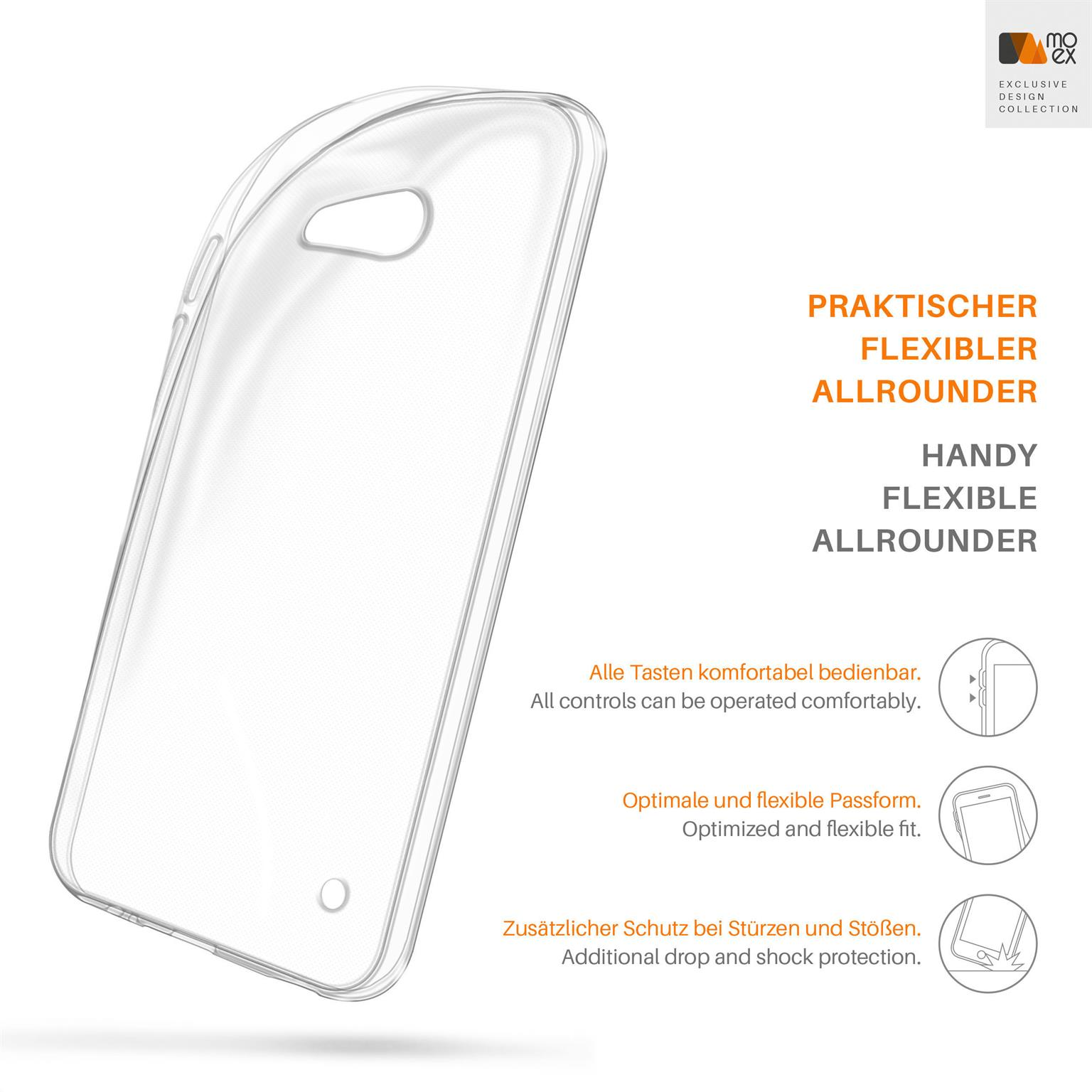 MOEX Aero Case, Backcover, Microsoft, Crystal-Clear Lumia 640