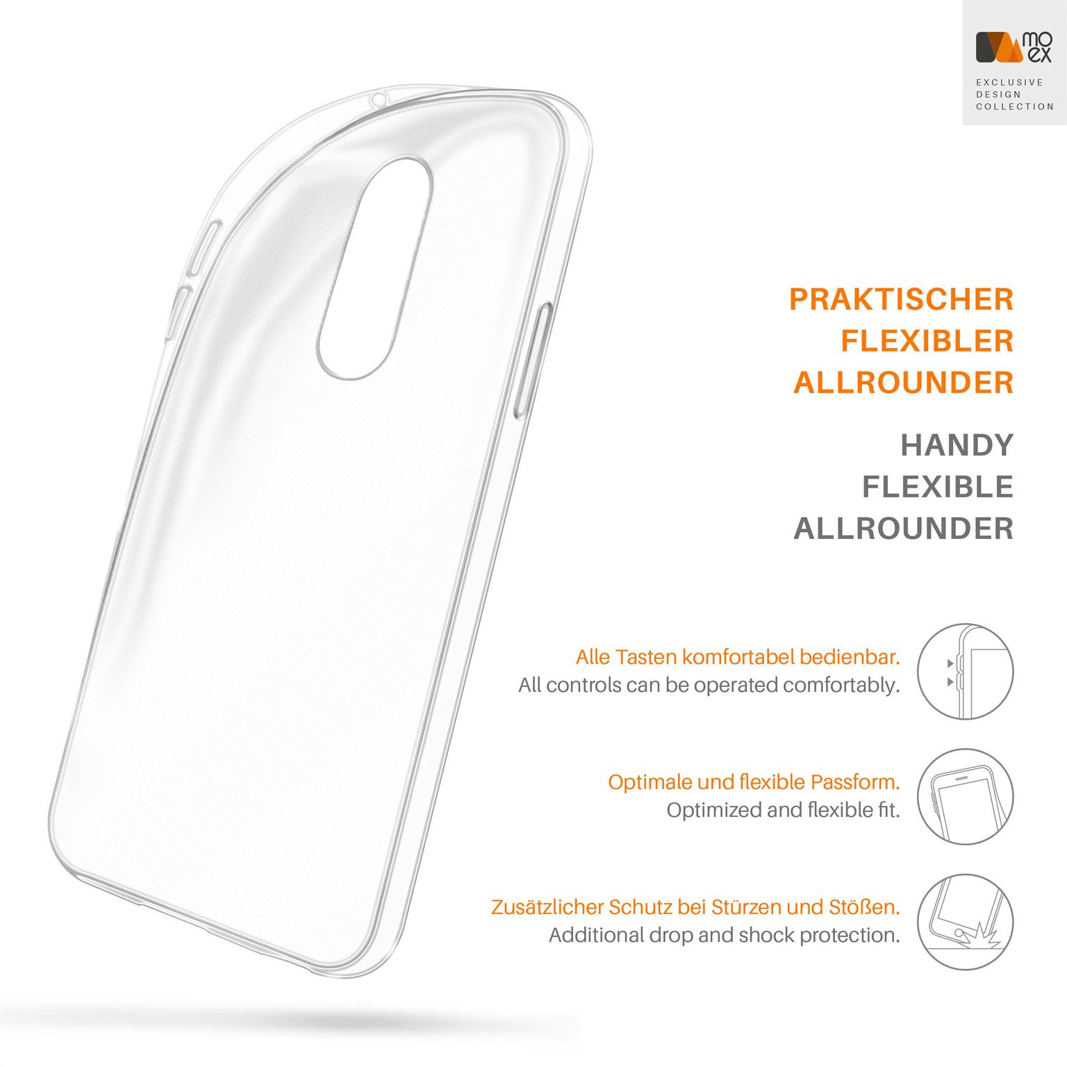 Case, Backcover, 7 OnePlus, Aero Crystal-Clear Pro, MOEX