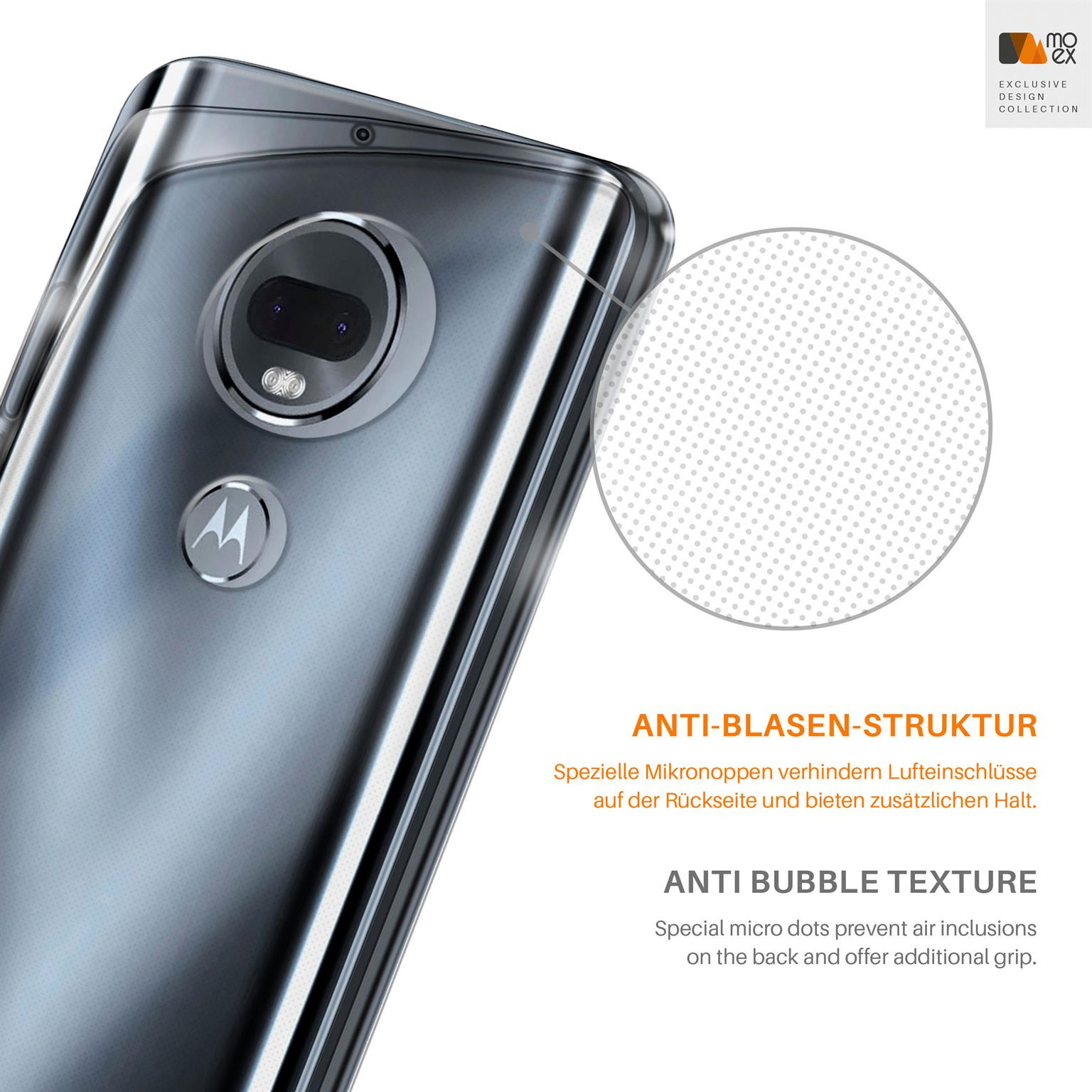 Crystal-Clear Moto Motorola, Case, Aero Backcover, MOEX G7,