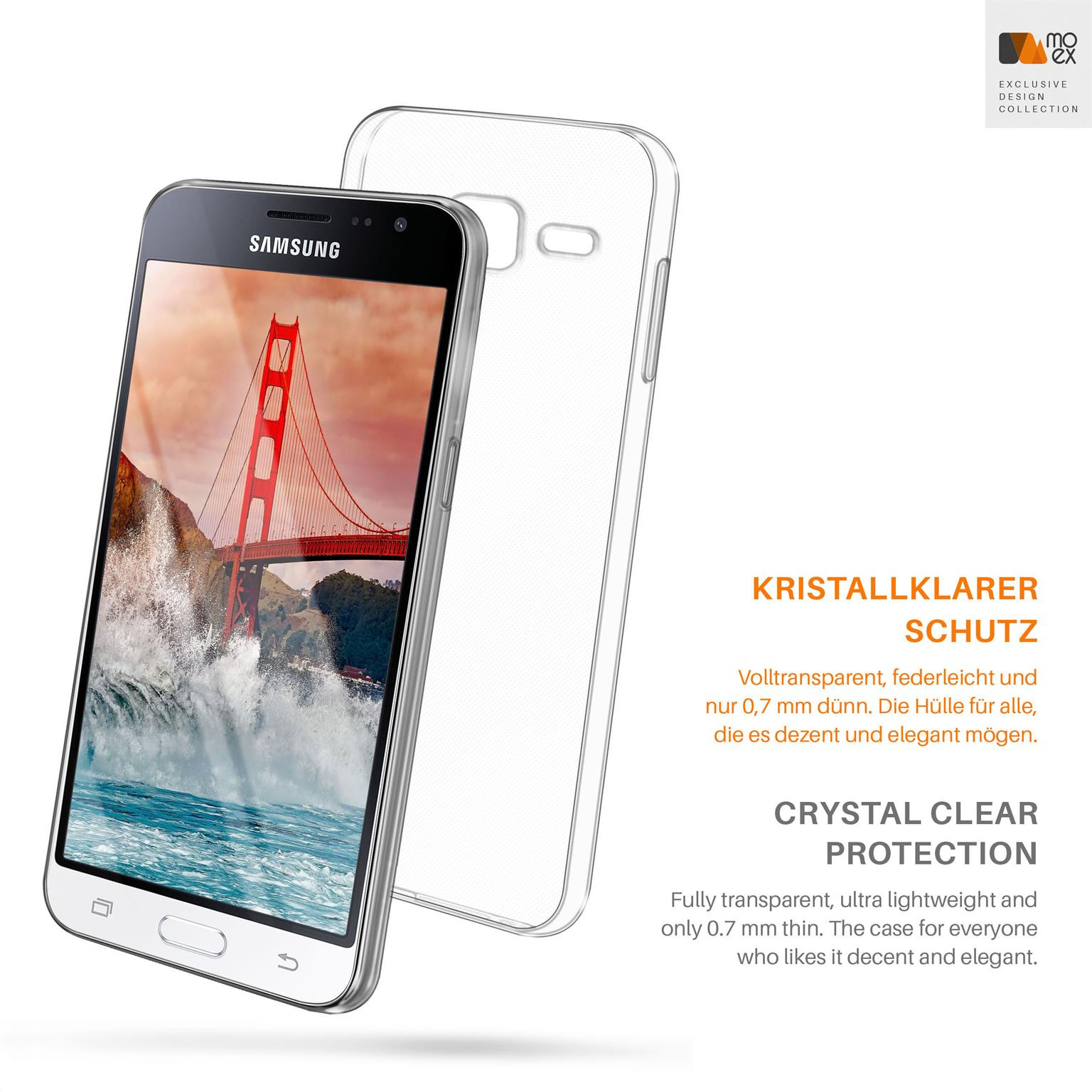 (2016), Case, MOEX Galaxy Aero Crystal-Clear Samsung, Backcover, J3