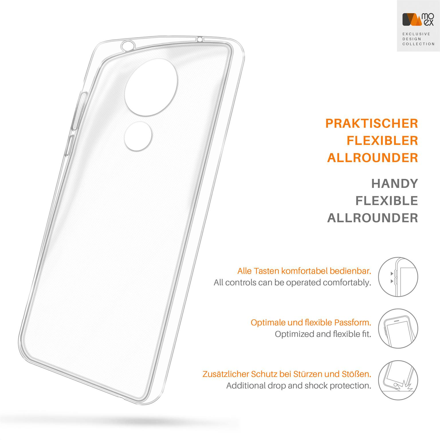 Power, Backcover, G7 Crystal-Clear MOEX Moto Case, Motorola, Aero