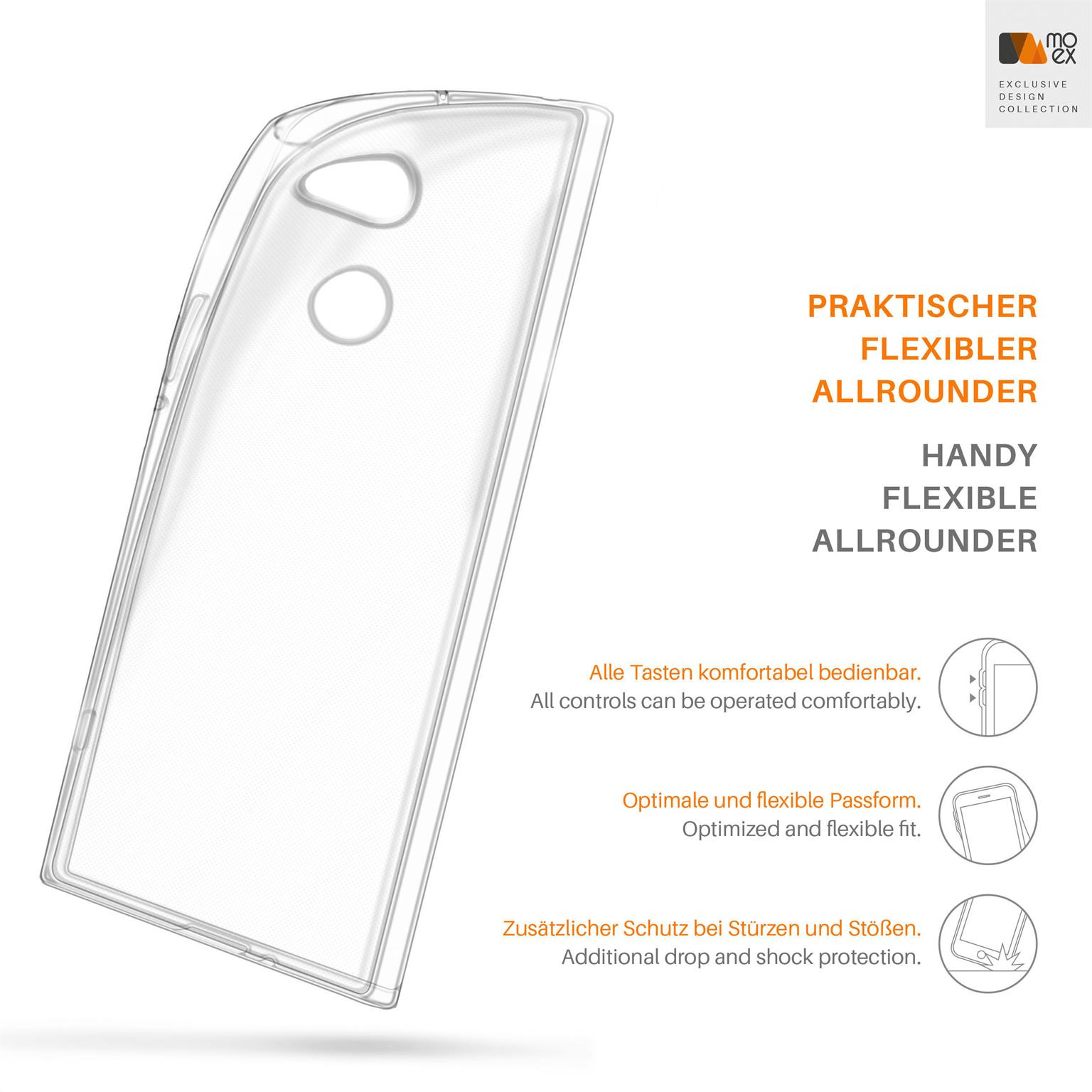 MOEX Crystal-Clear Case, Backcover, Xperia Sony, XA2, Aero