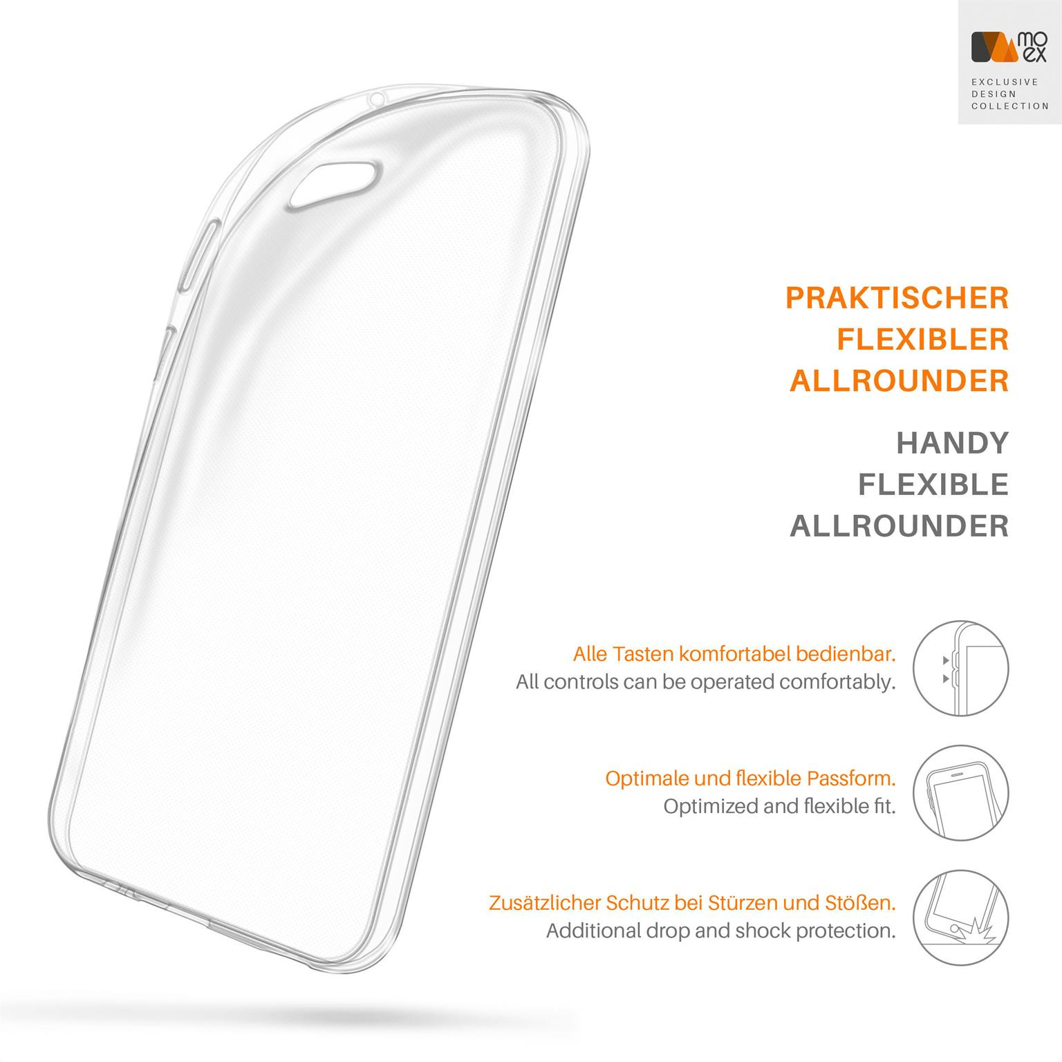 MOEX Aero Case, Crystal-Clear Desire HTC, 12, Backcover