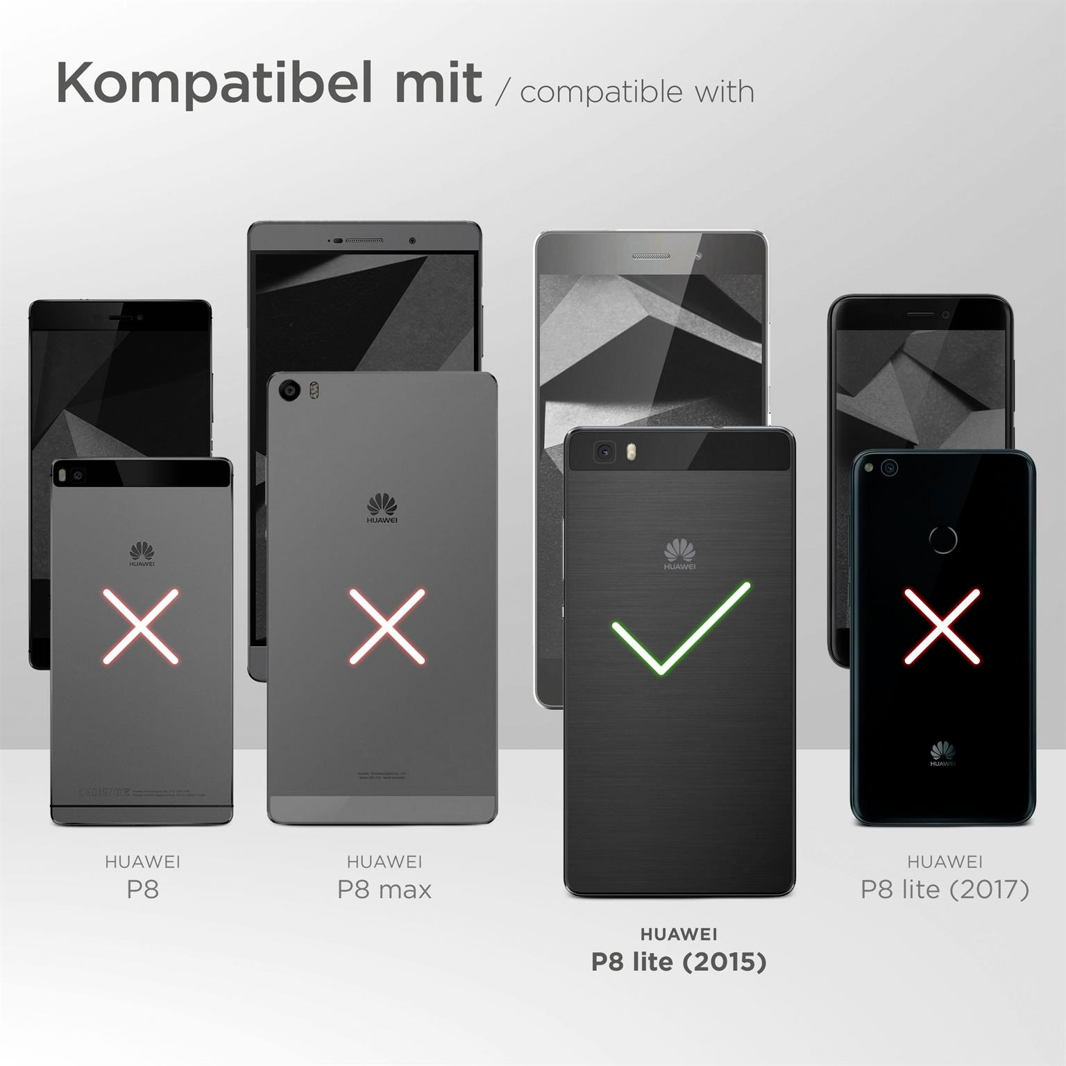 Flip Deep-Black Lite P8 Case, Flip Huawei, MOEX 2015, Cover,