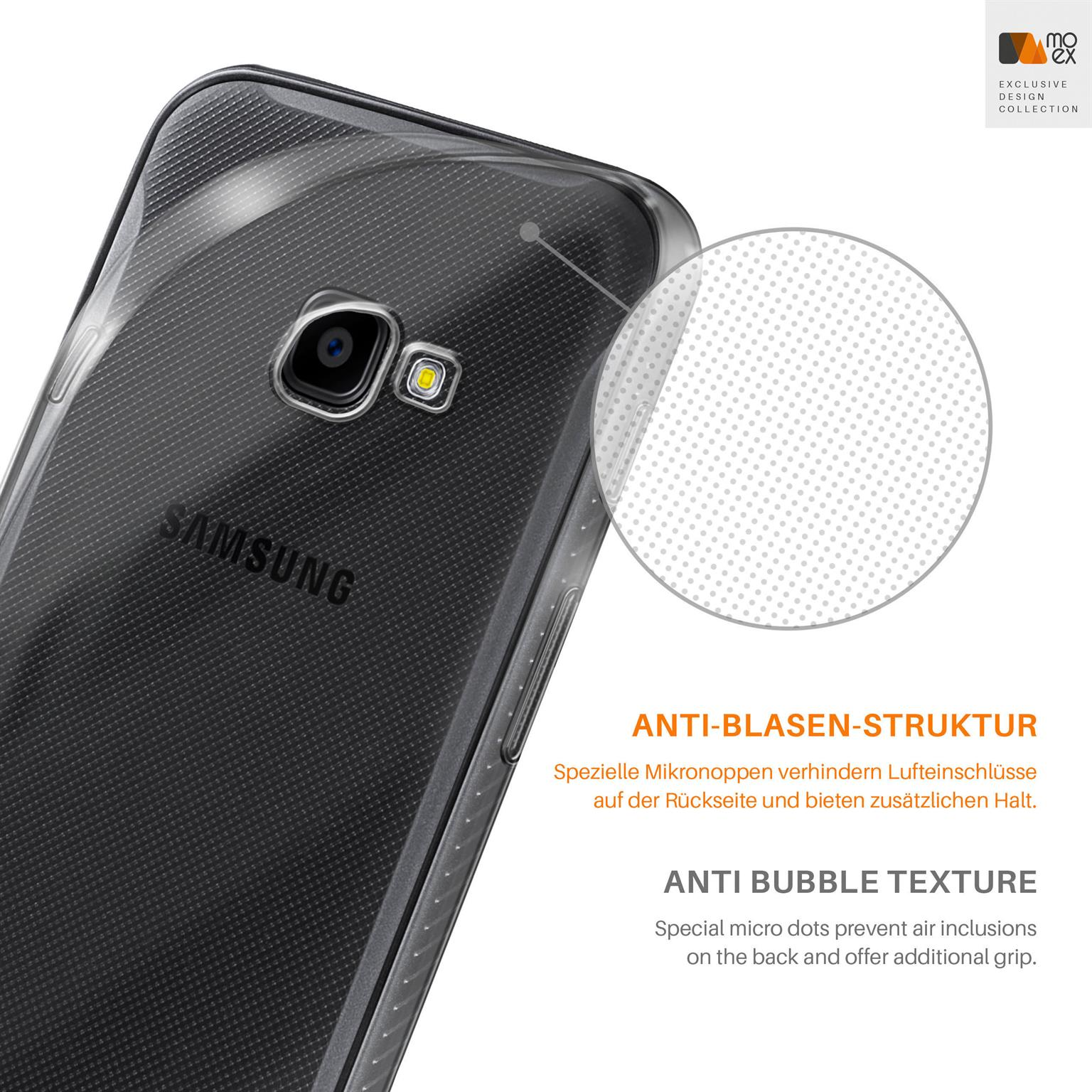 4, Aero Galaxy Samsung, MOEX Case, Crystal-Clear Backcover, Xcover