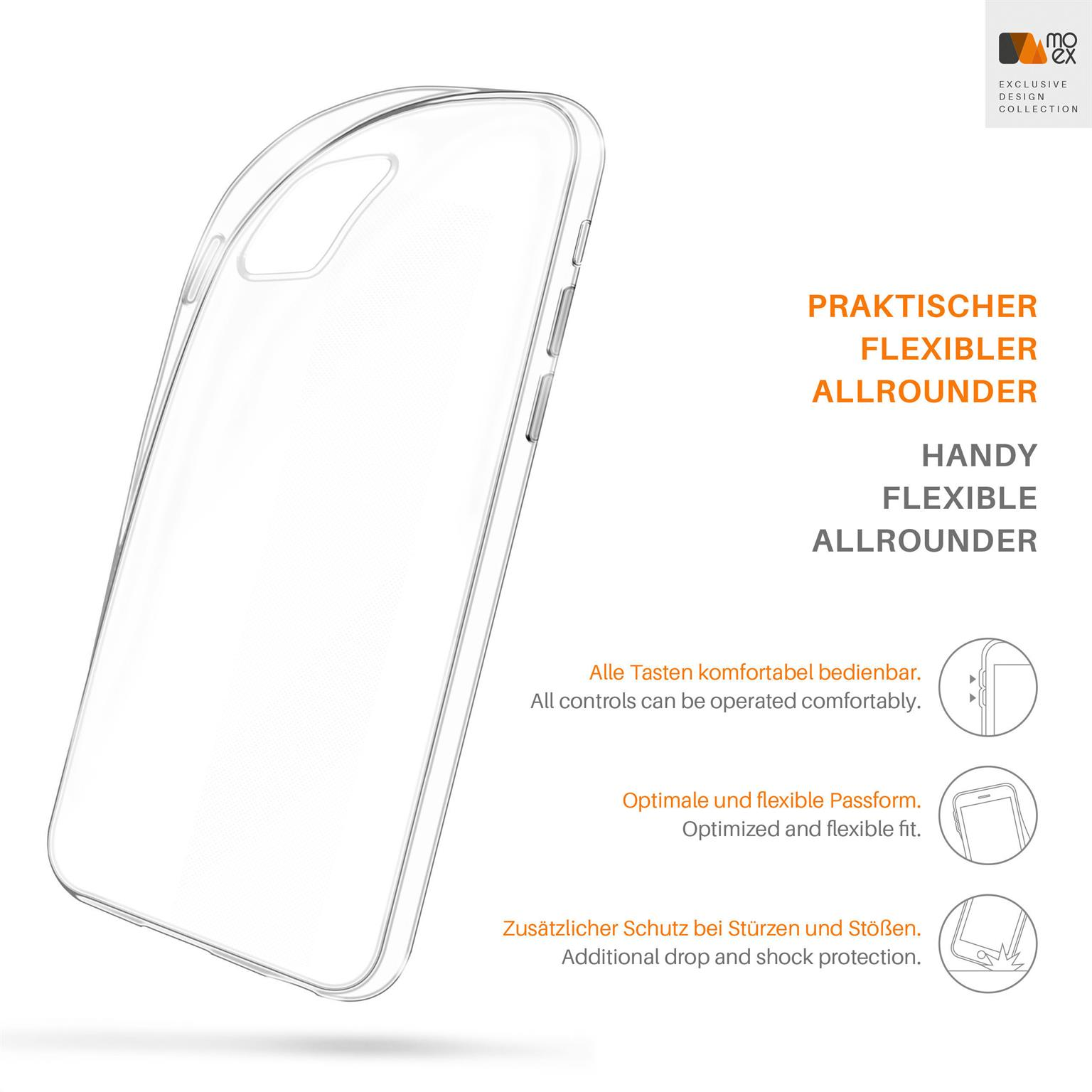Backcover, iPhone MOEX Crystal-Clear Apple, Aero 11 Case, Pro,