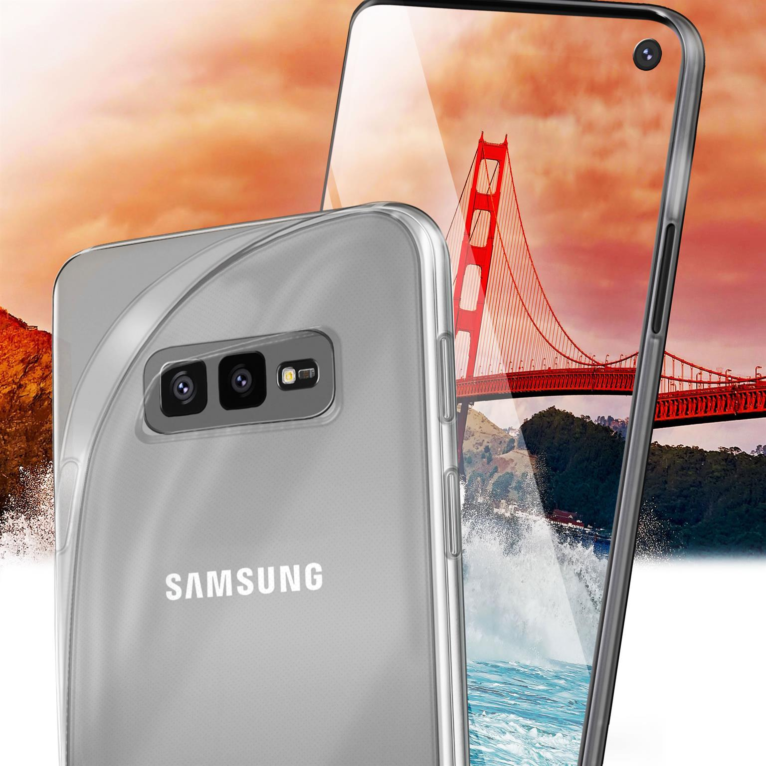 S10e, Galaxy Crystal-Clear Samsung, Case, Aero Backcover, MOEX