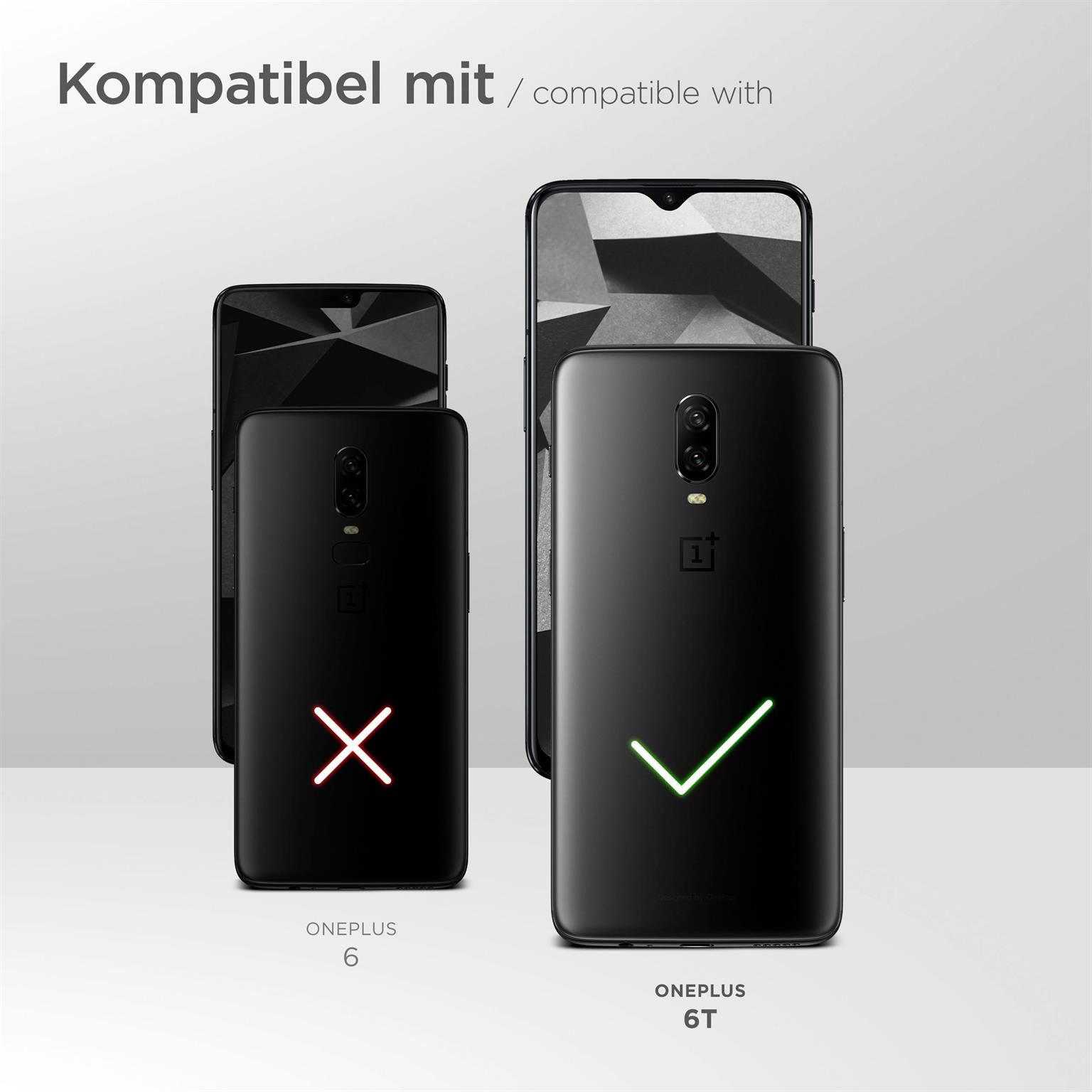 OnePlus, Handykette, 6T, Schwarz MOEX Backcover,