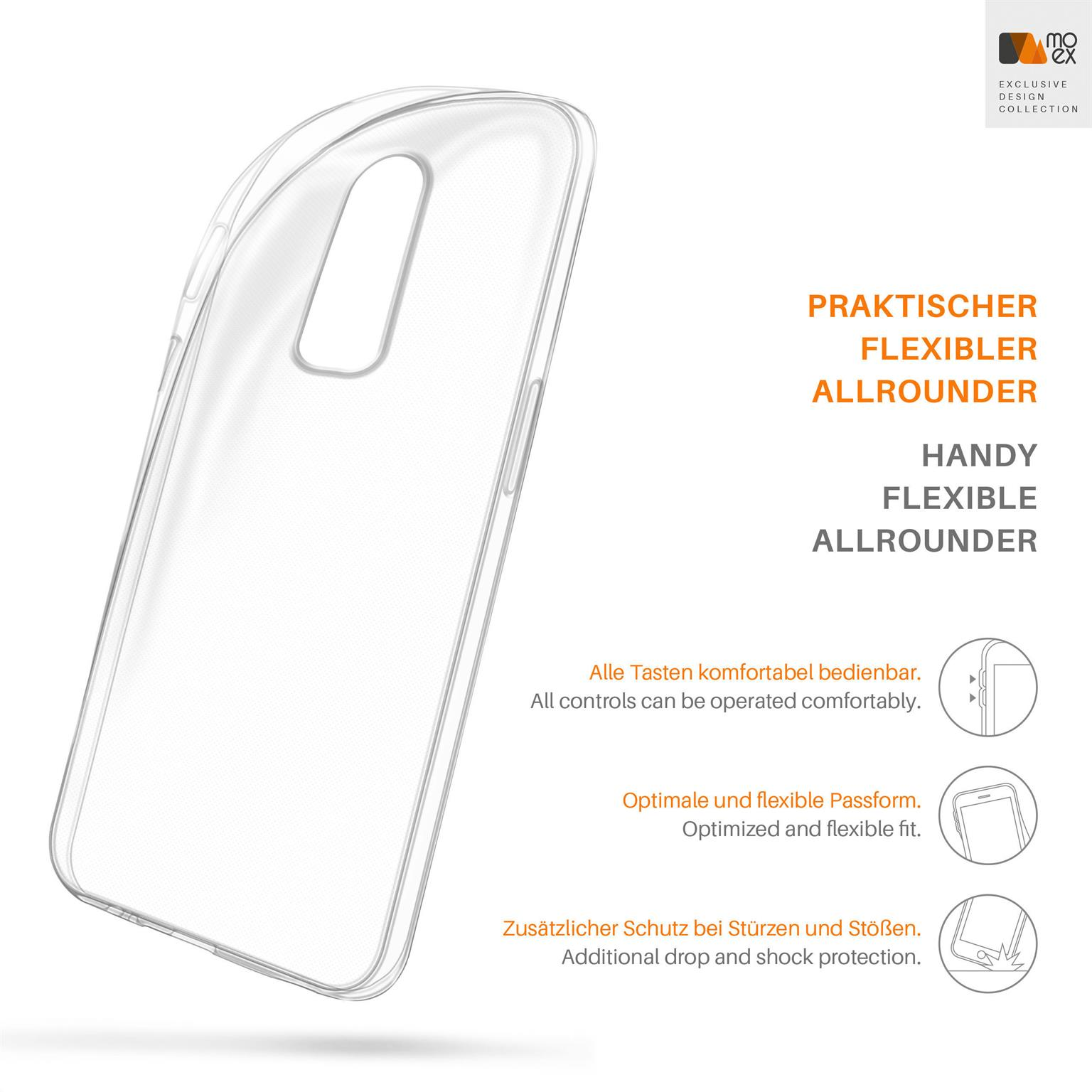 MOEX Aero Case, Backcover, OnePlus, Crystal-Clear 6T