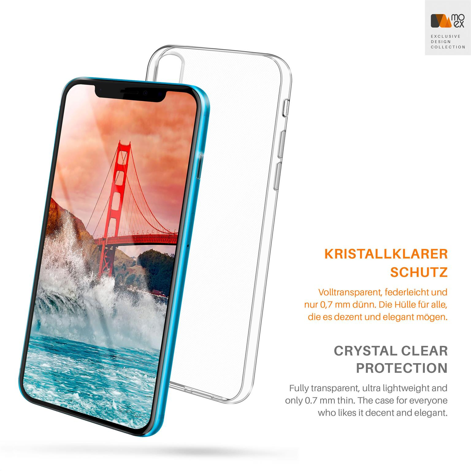 Aero Crystal-Clear MOEX Apple, Backcover, XR, Case, iPhone