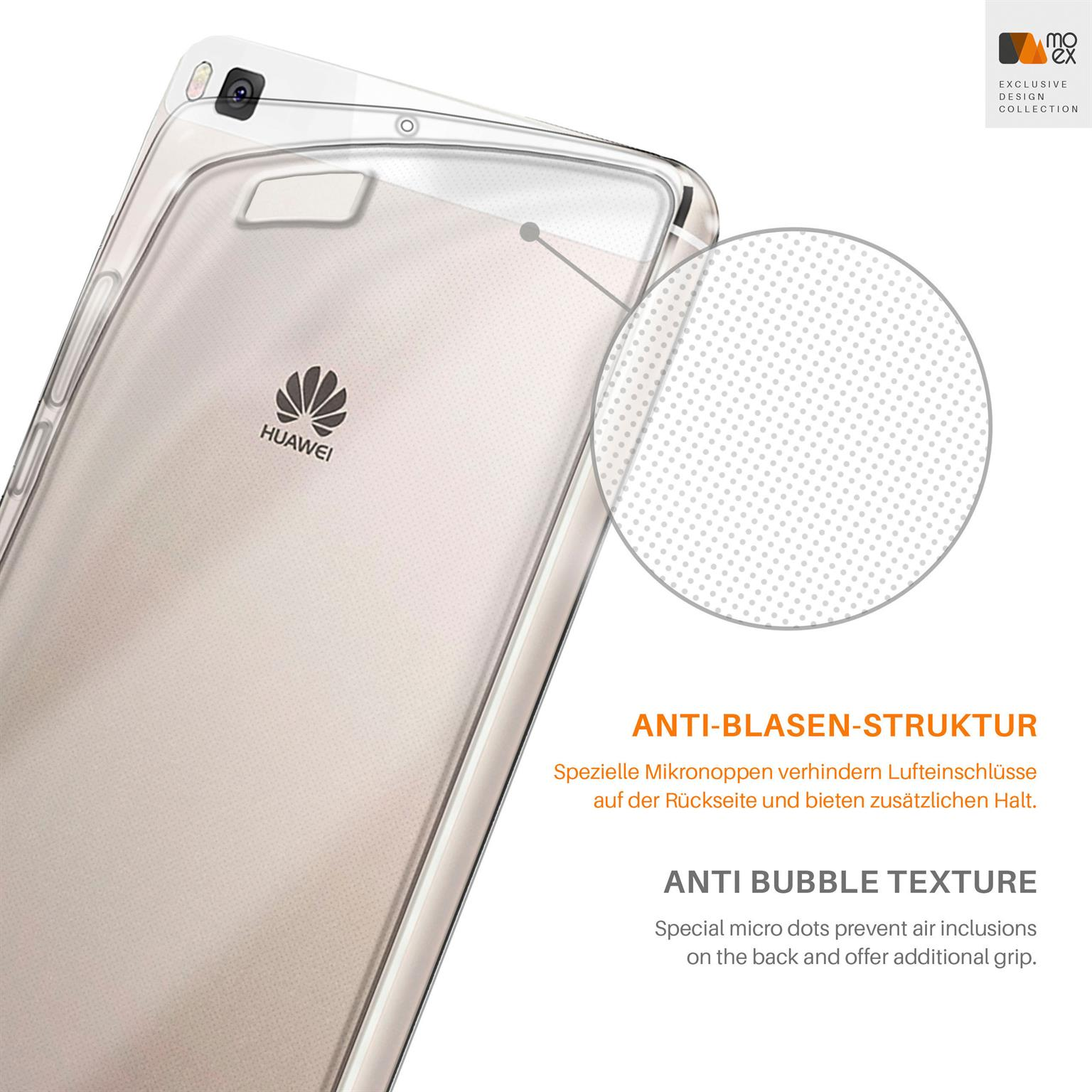 Backcover, P8, MOEX Crystal-Clear Case, Huawei, Aero