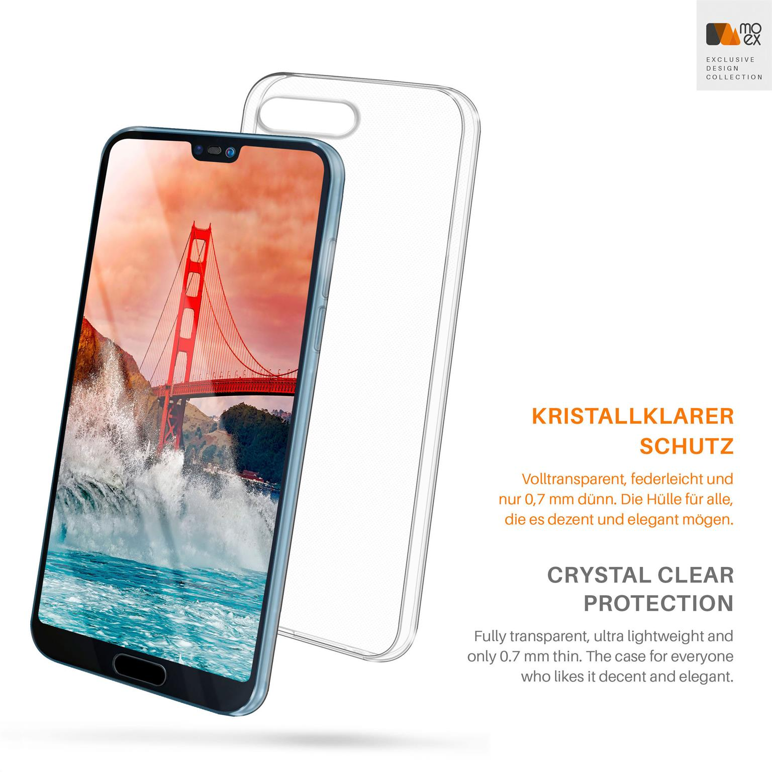 MOEX Aero Crystal-Clear Huawei, Case, Honor 10, Backcover