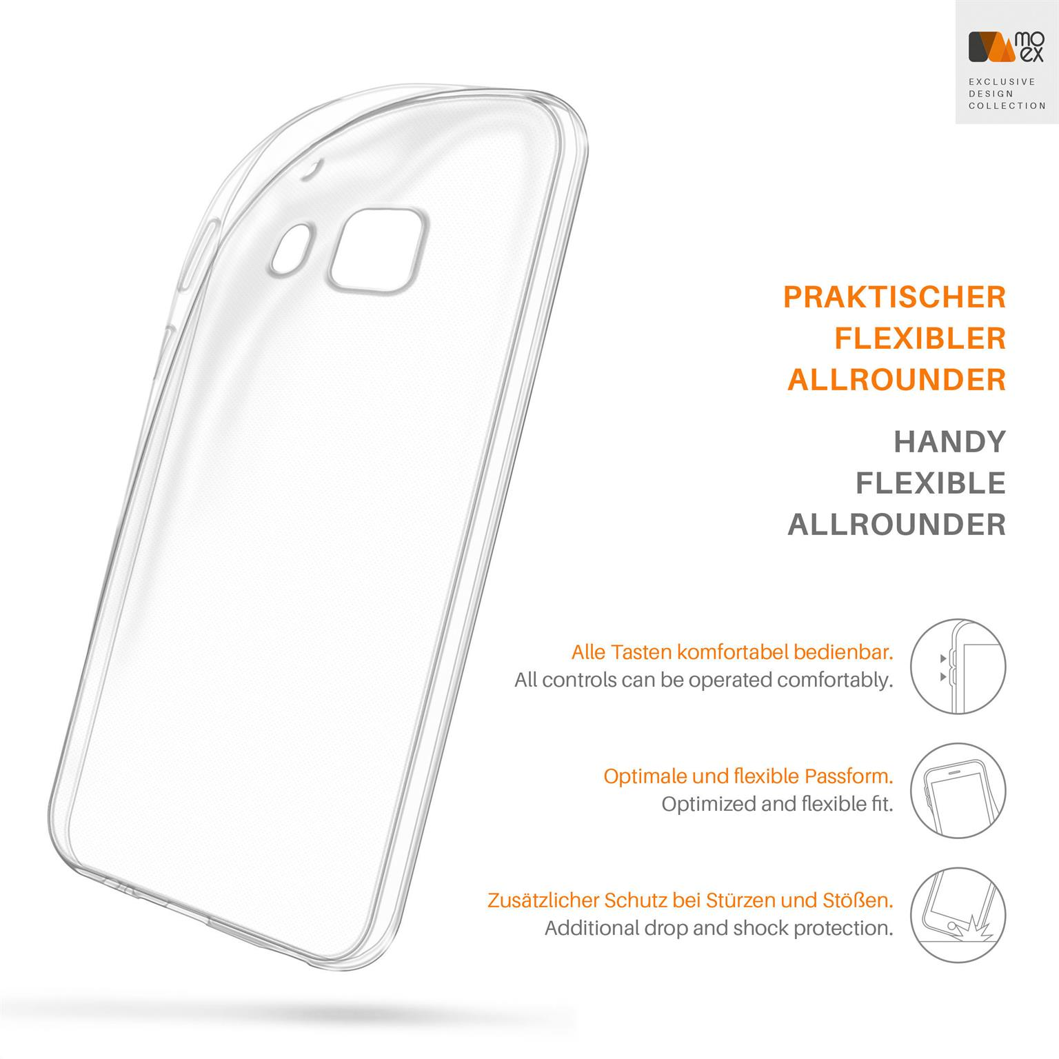 MOEX Aero Case, Backcover, HTC, Crystal-Clear S9, One
