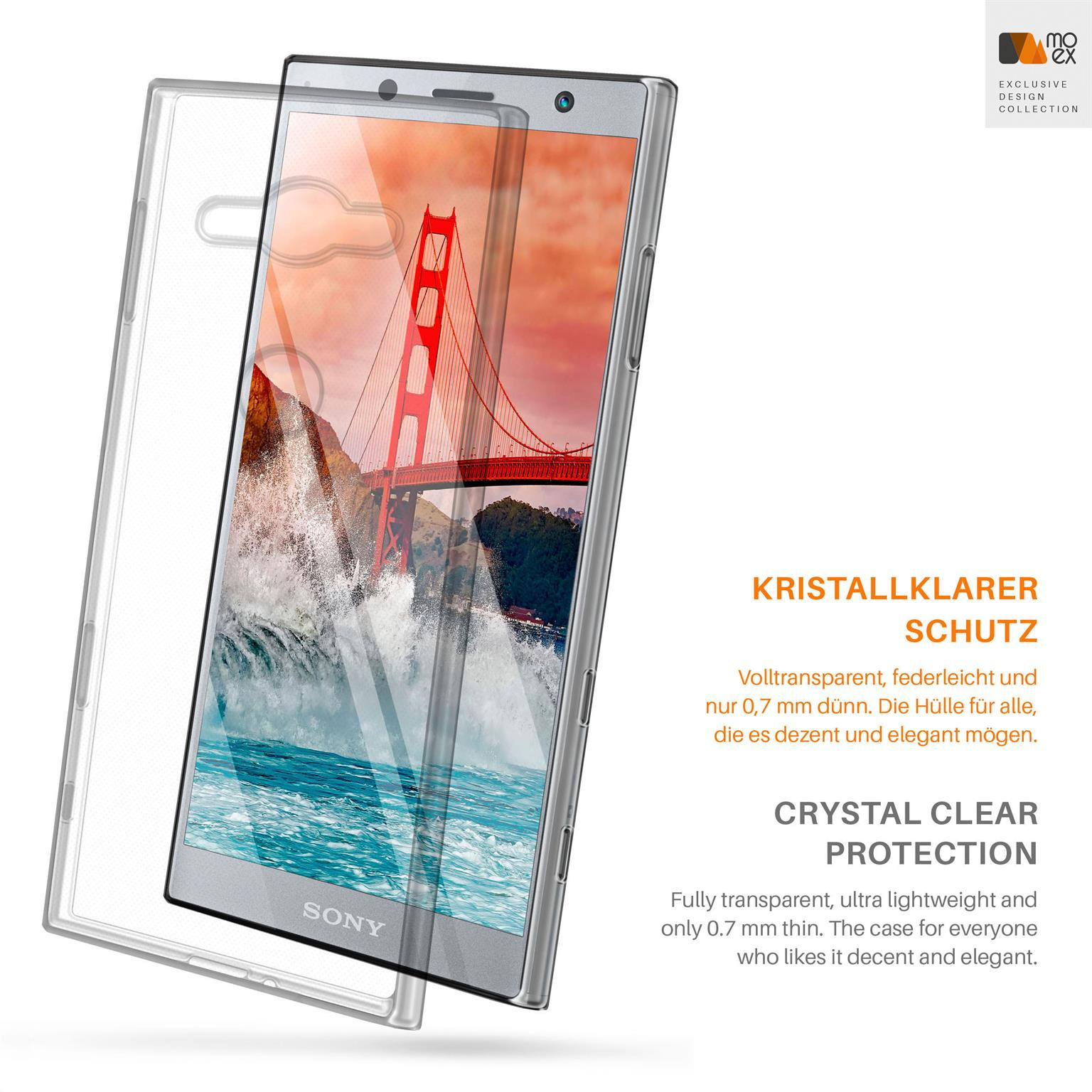 Sony, Crystal-Clear Backcover, MOEX XZ2 Aero Compact, Xperia Case,