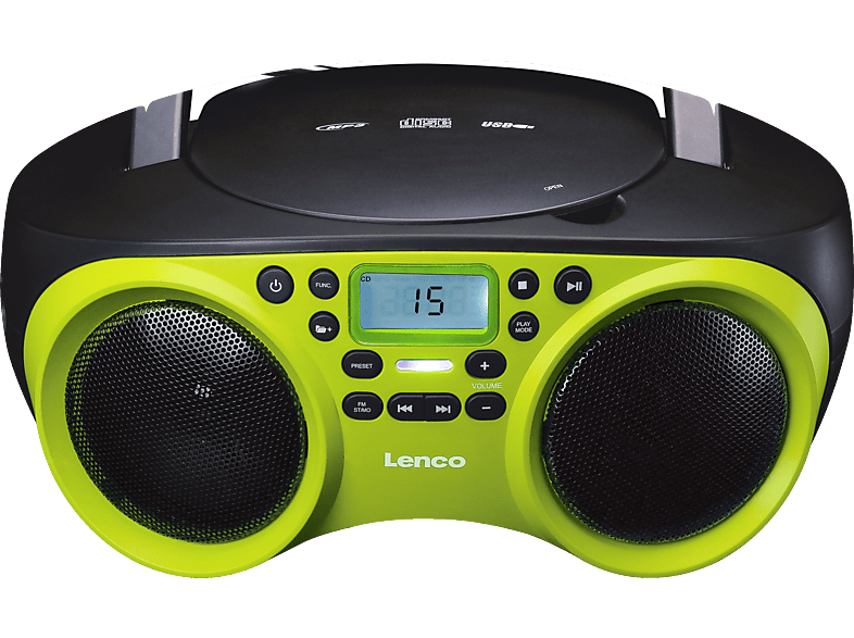 SCD-200LM Lime LENCO Radiorecorder,