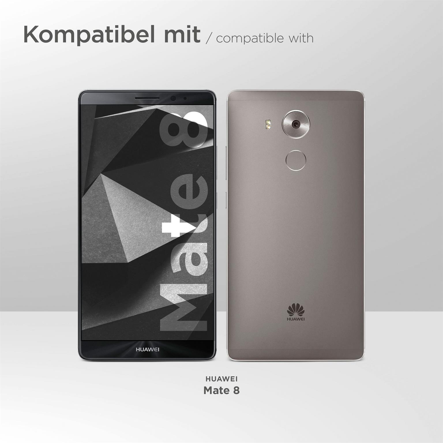 Drei Telefone mit verschiedenen Hüllen, die Fotos, Aufkleber und Tickets zeigen.