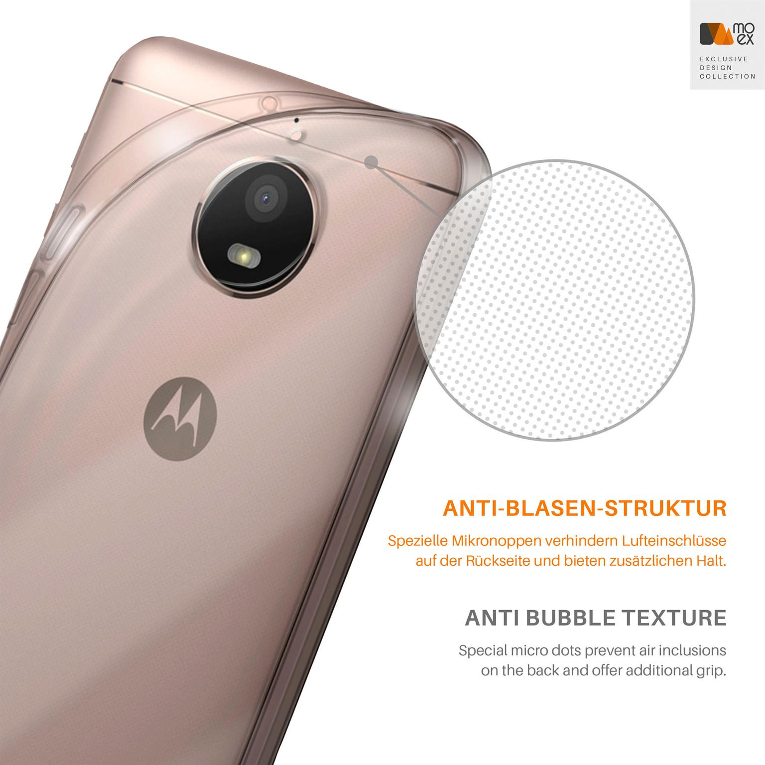Crystal-Clear Motorola, Moto MOEX E4, Aero Case, Backcover,