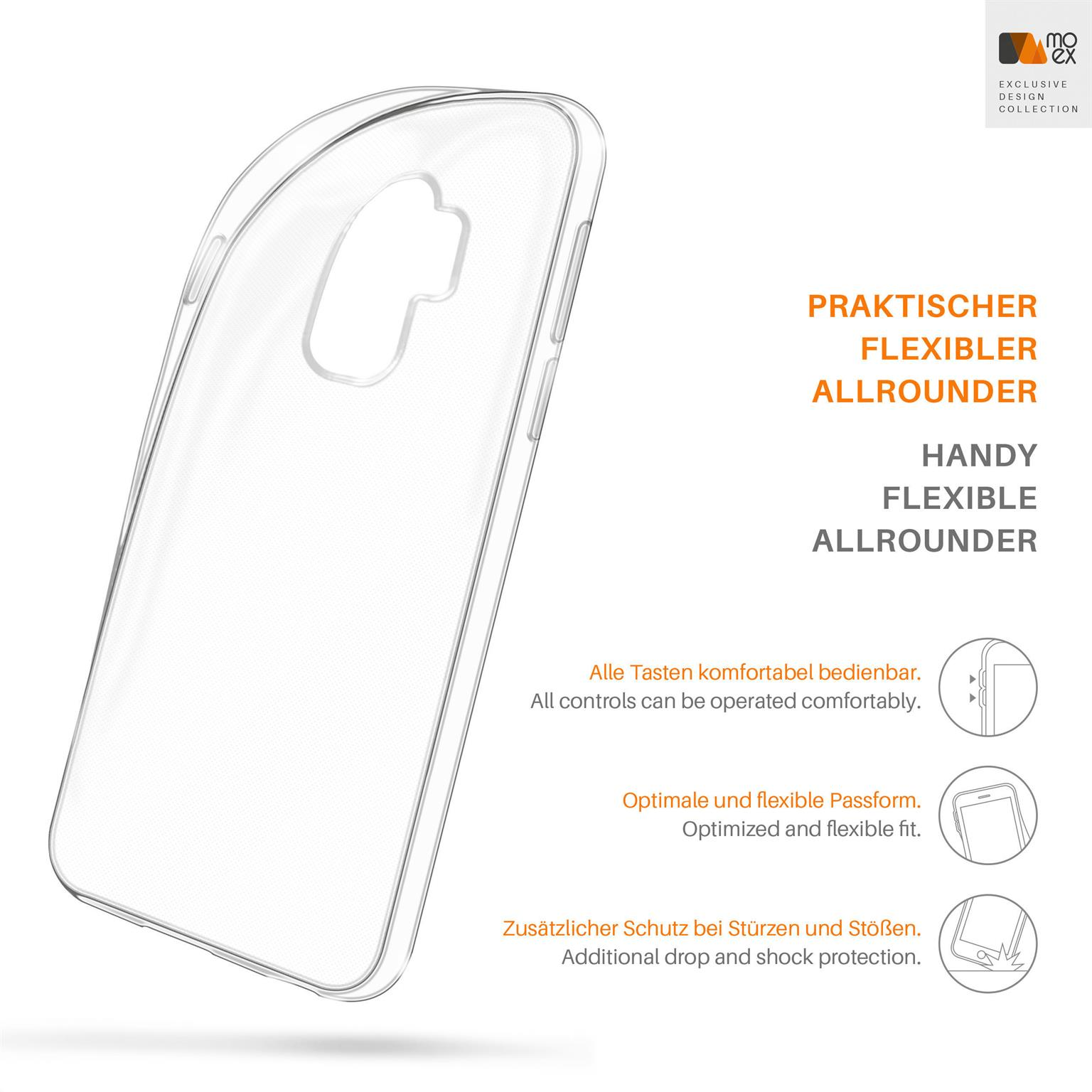 MOEX Aero Case, Backcover, Crystal-Clear Galaxy Samsung, Plus, S9