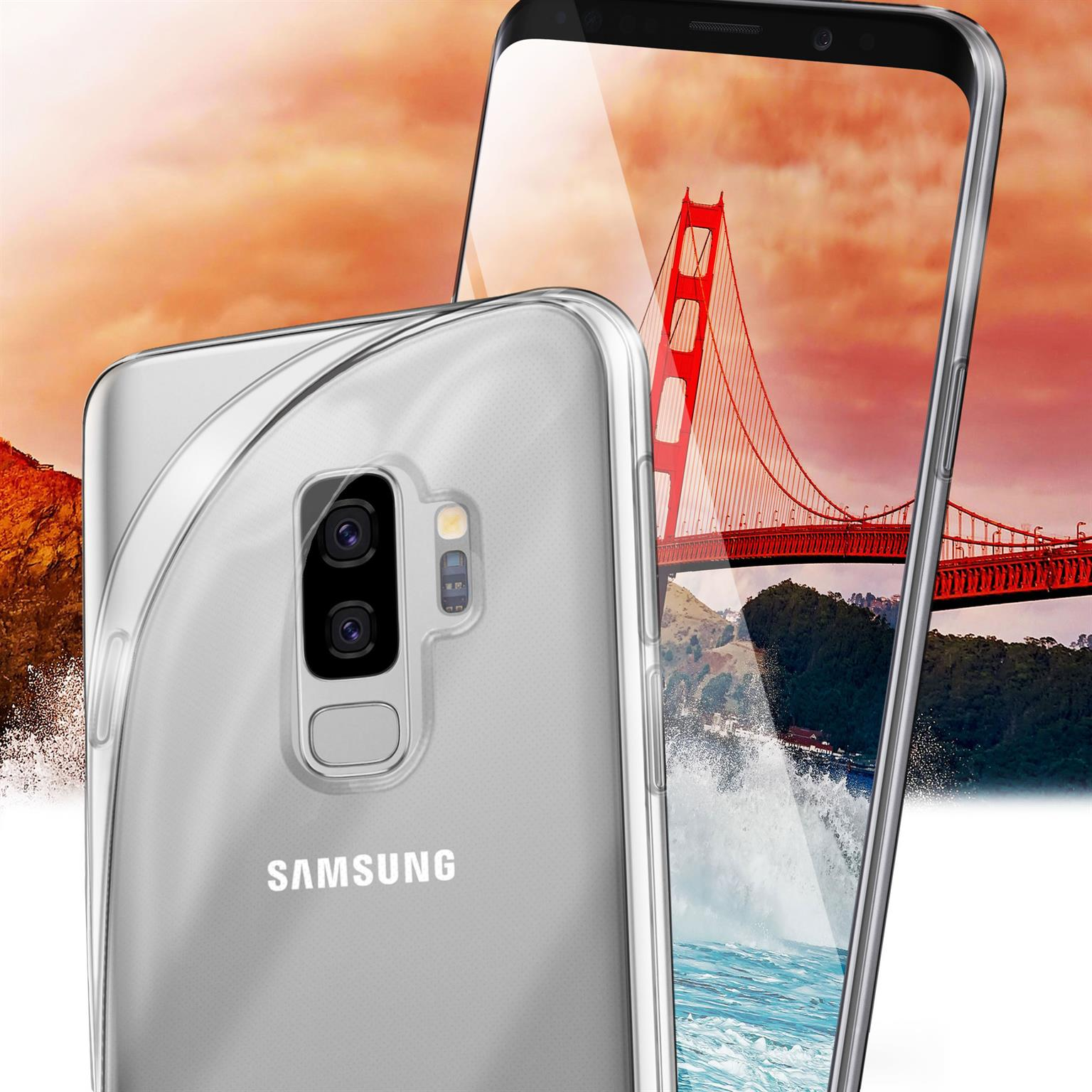 MOEX Aero Galaxy S9 Backcover, Case, Samsung, Plus, Crystal-Clear
