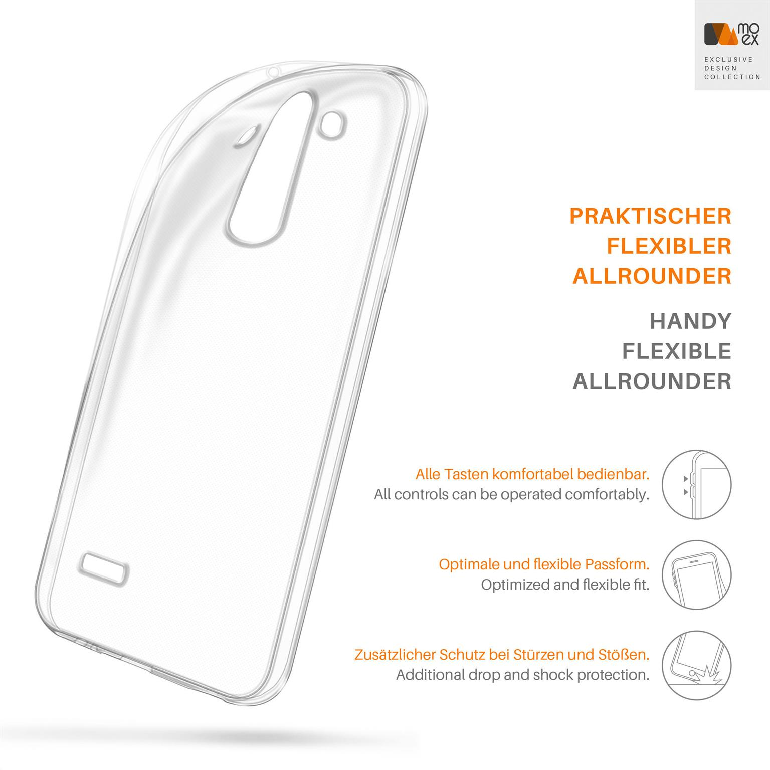 MOEX Aero Case, Crystal-Clear Backcover, G4, LG