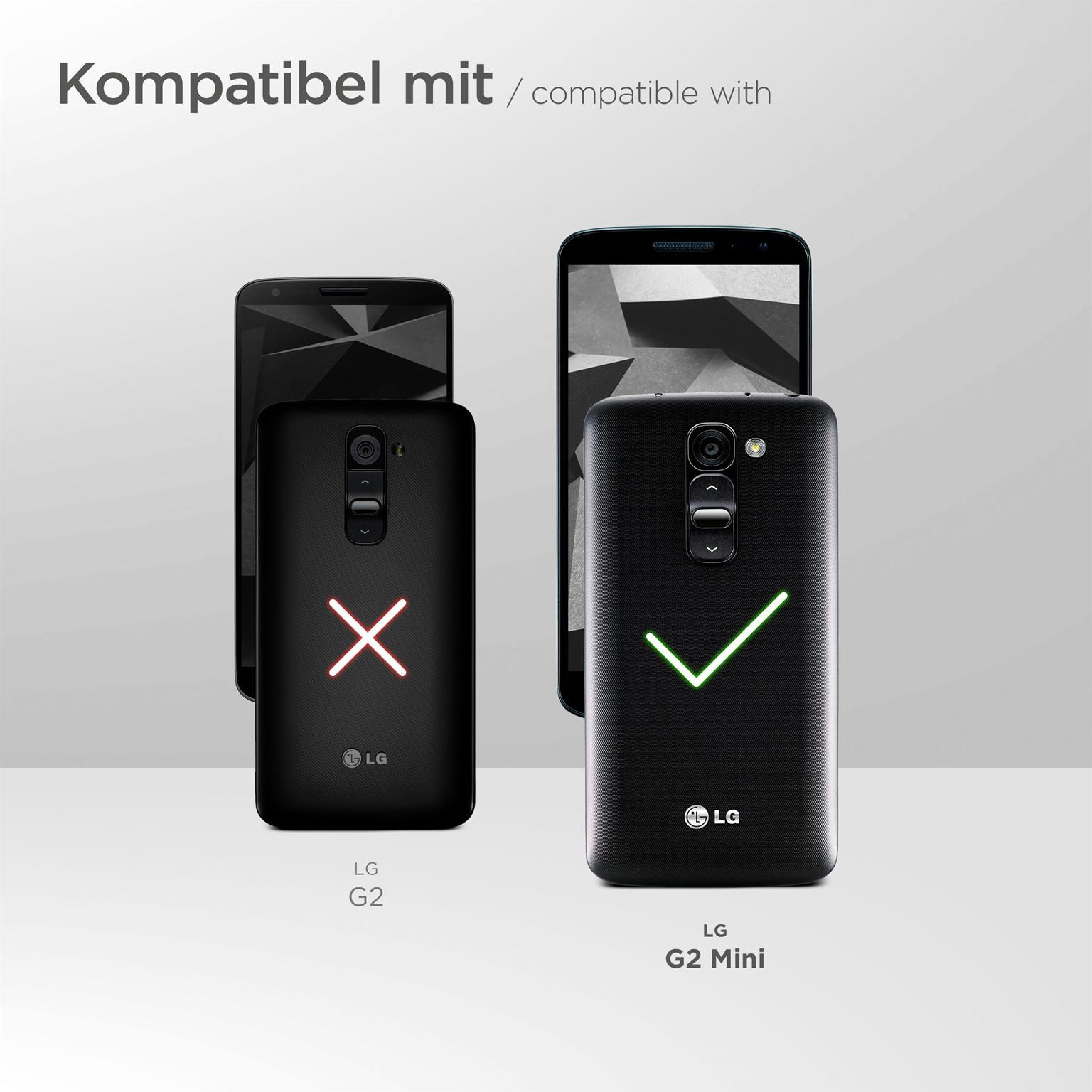 3x Schutzfolie, klar Mini) MOEX LG G2 Displayschutz(für