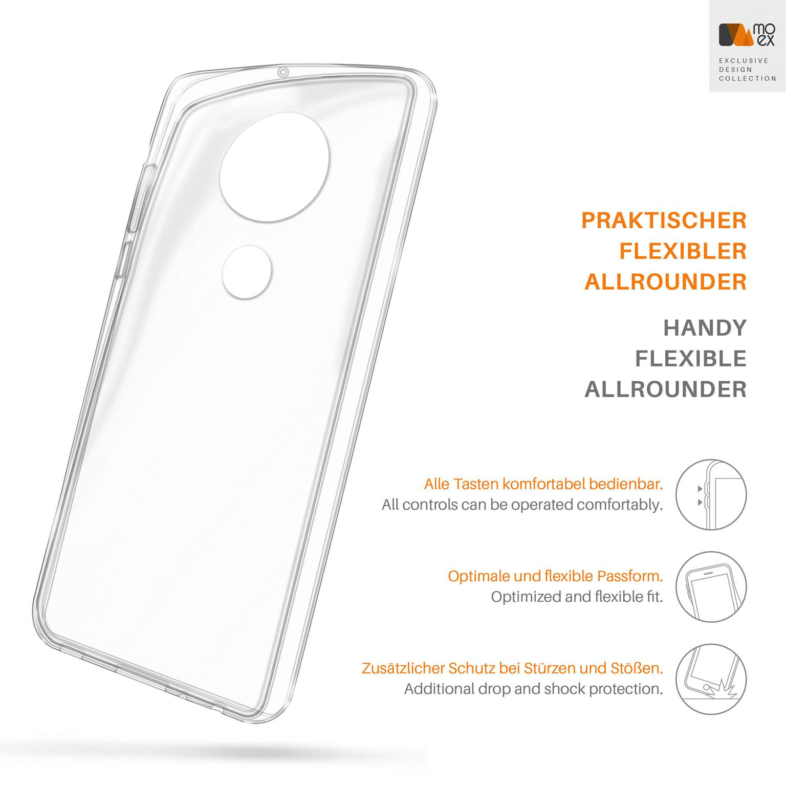Case, Aero Backcover, Moto MOEX Crystal-Clear Plus, Motorola, G7