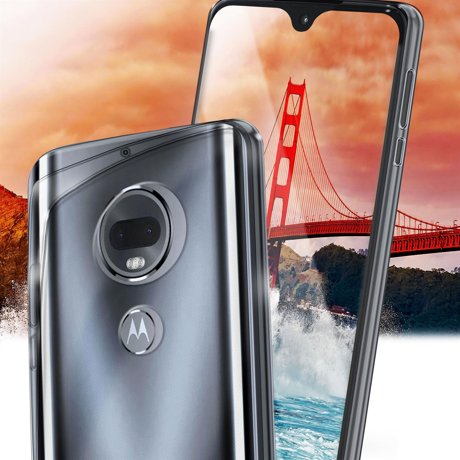 G7 MOEX Crystal-Clear Aero Case, Plus, Moto Motorola, Backcover,