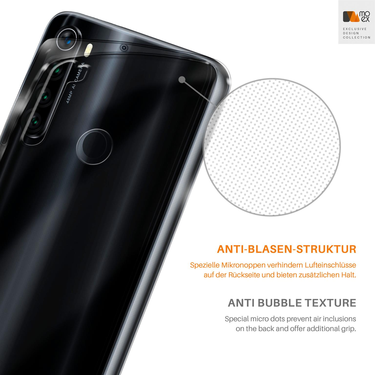 Redmi Case, 8, Aero Xiaomi, Note MOEX Backcover, Crystal-Clear