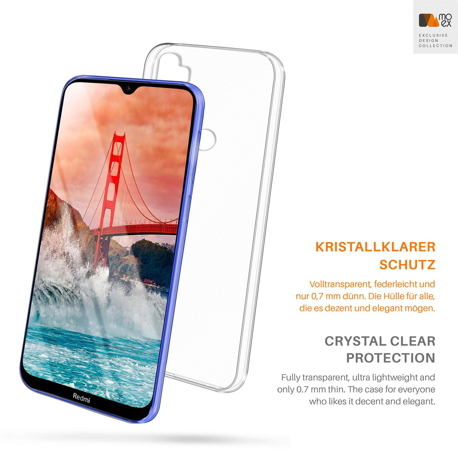 MOEX Aero Xiaomi, Redmi Note Crystal-Clear 8T, Case, Backcover