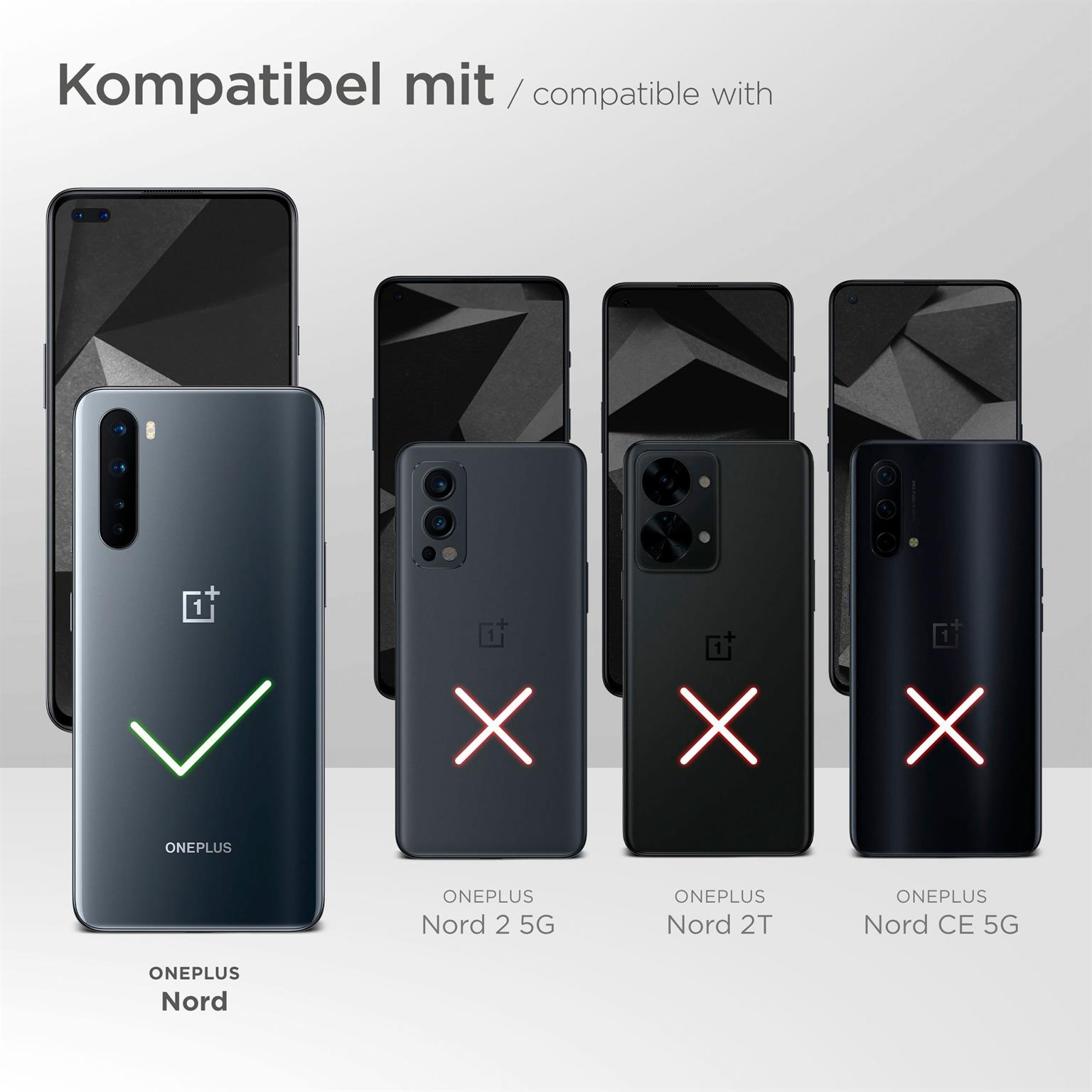 MOEX Handykette, Nord, Weinrot OnePlus, Backcover