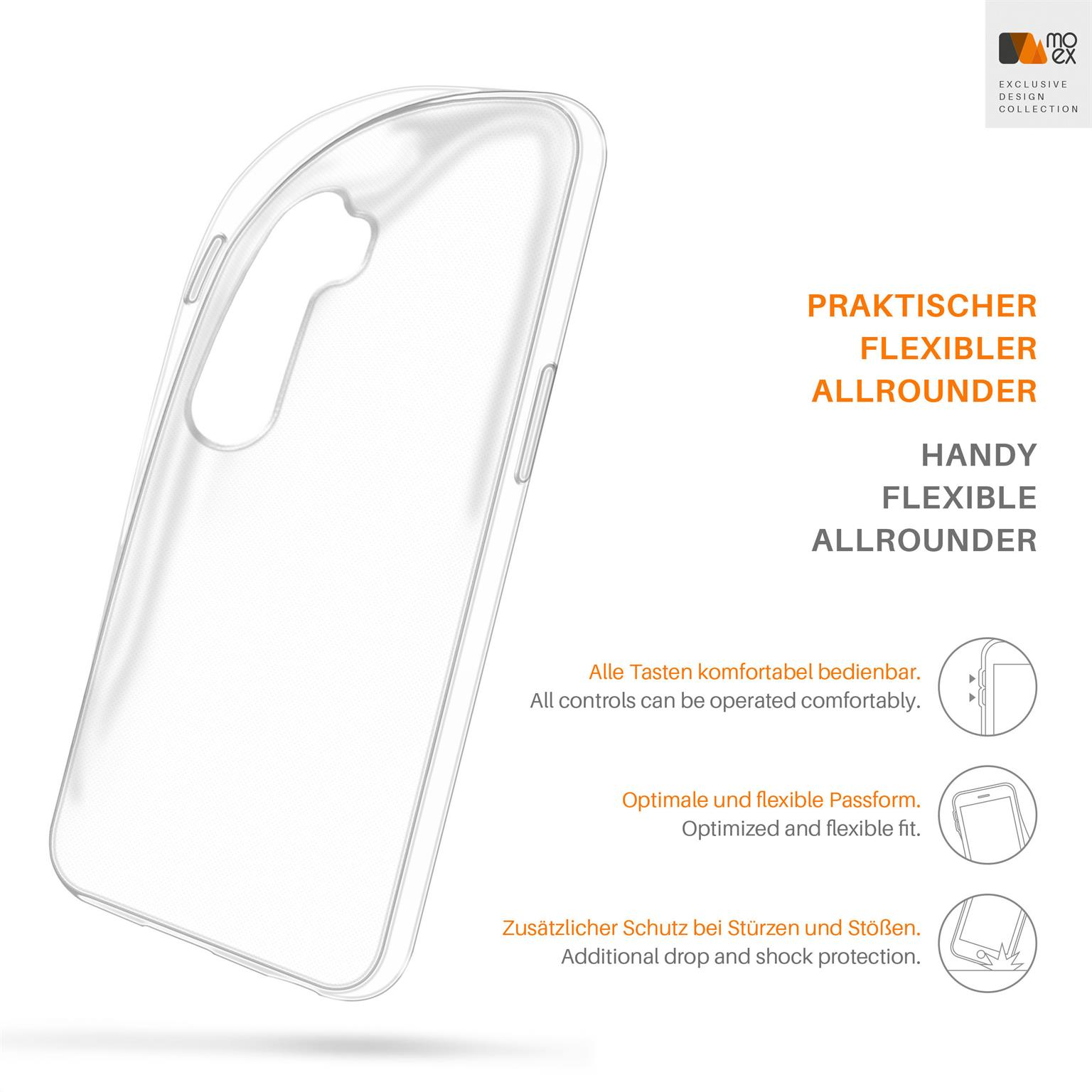 MOEX Aero Case, OnePlus, Crystal-Clear Backcover, Nord