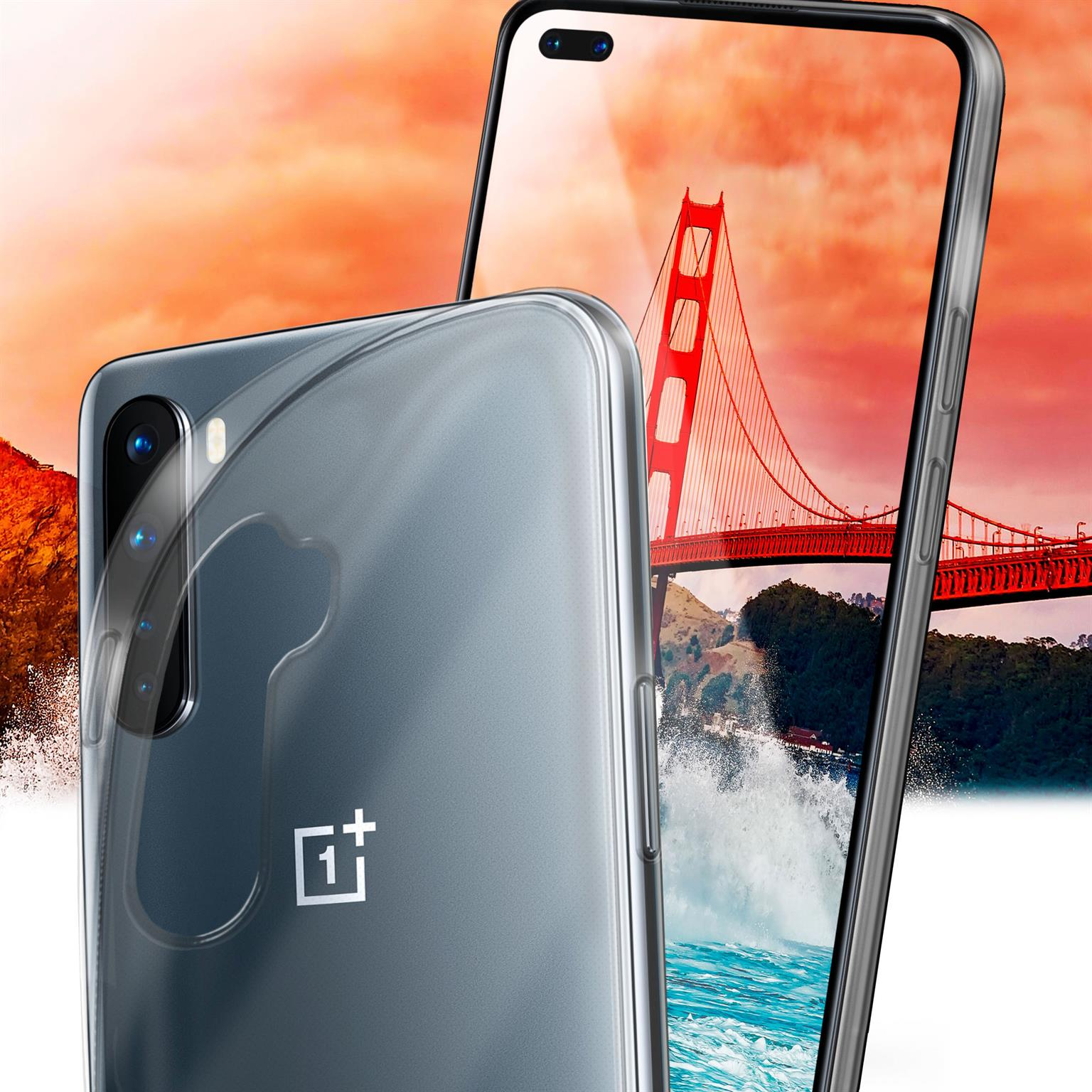 MOEX Aero Nord, Case, OnePlus, Crystal-Clear Backcover
