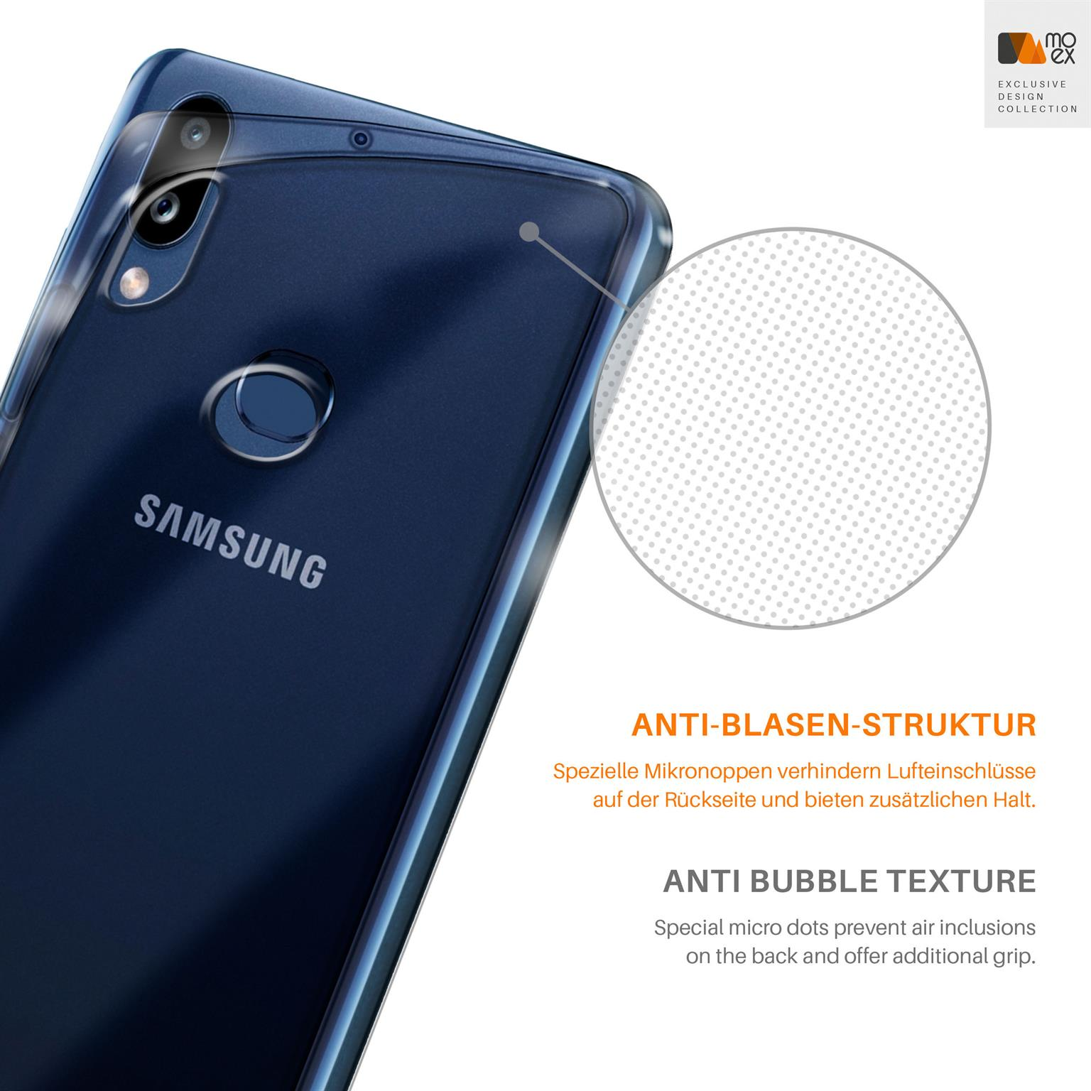 MOEX Aero Case, Backcover, Samsung, Crystal-Clear A10s, Galaxy