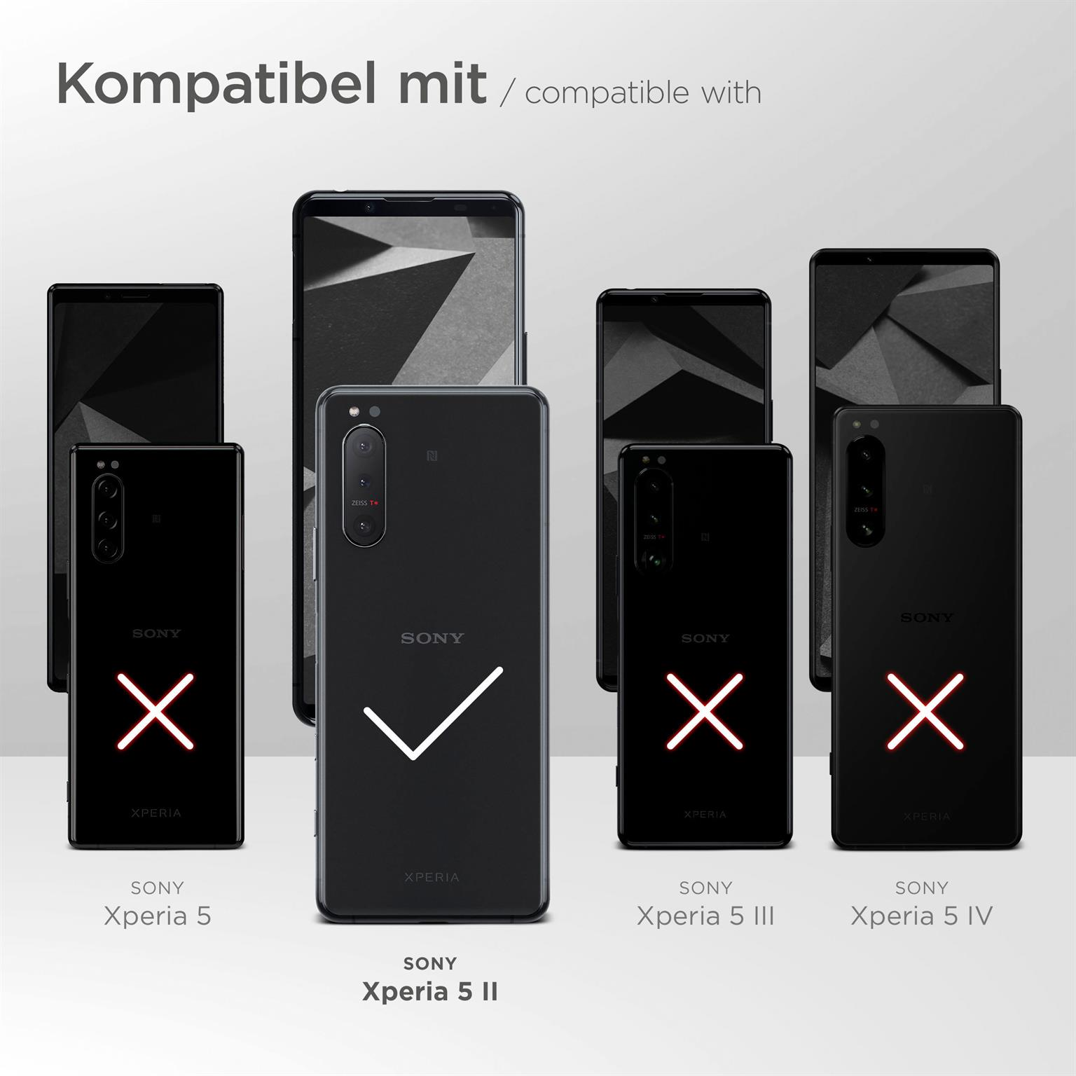 MOEX Flip Case, Flip Cover, II, Sony, Xperia 5 Deep-Black