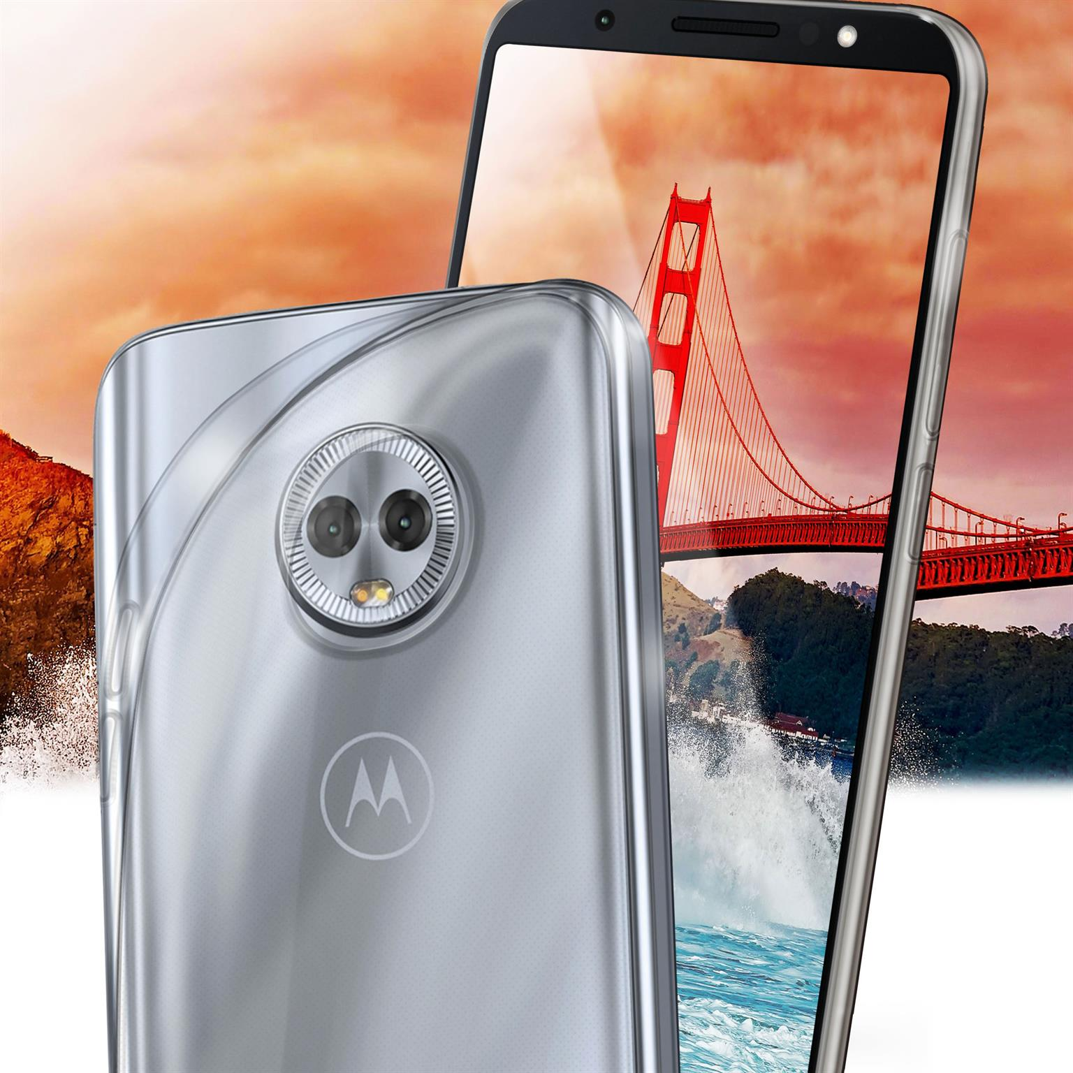 MOEX Aero Motorola, Moto Case, Backcover, G6, Crystal-Clear