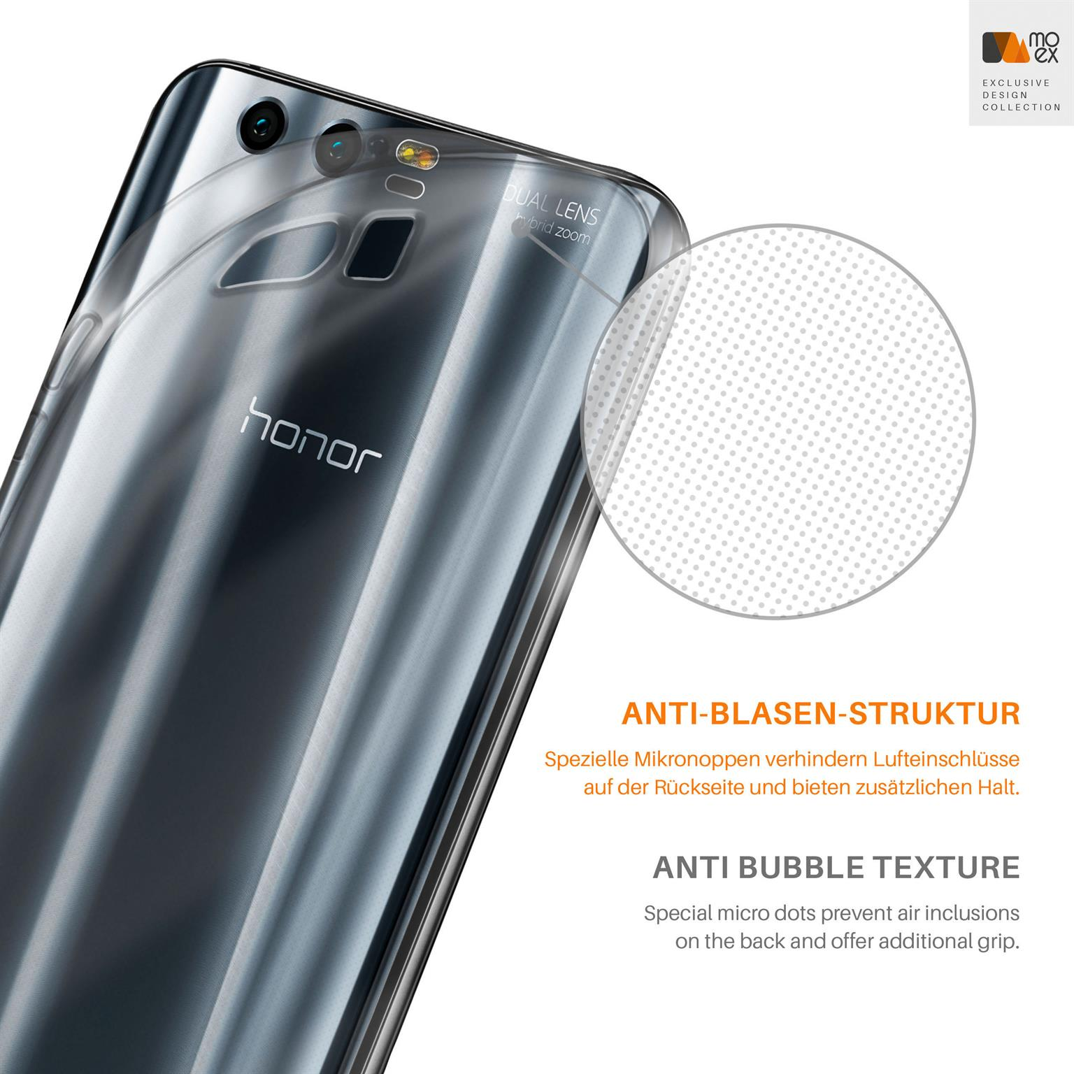 MOEX Aero Case, Backcover, Huawei, 9, Honor Crystal-Clear
