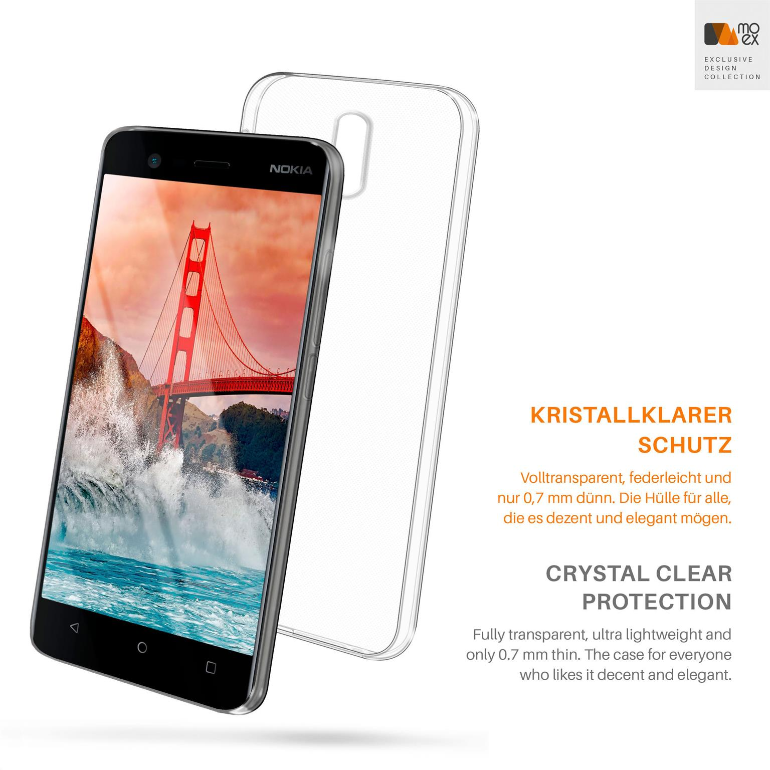 Case, Crystal-Clear Aero MOEX 3, Backcover, Nokia,