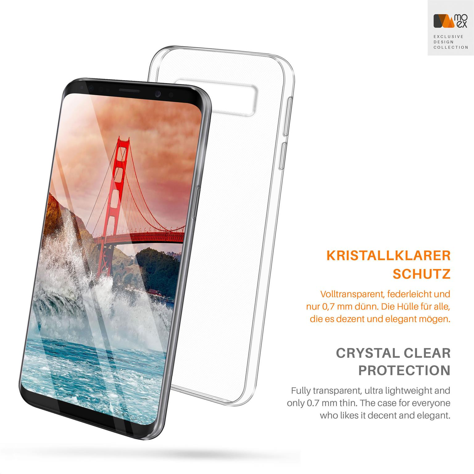 Backcover, Crystal-Clear Samsung, MOEX Galaxy Aero 8, Note Case,