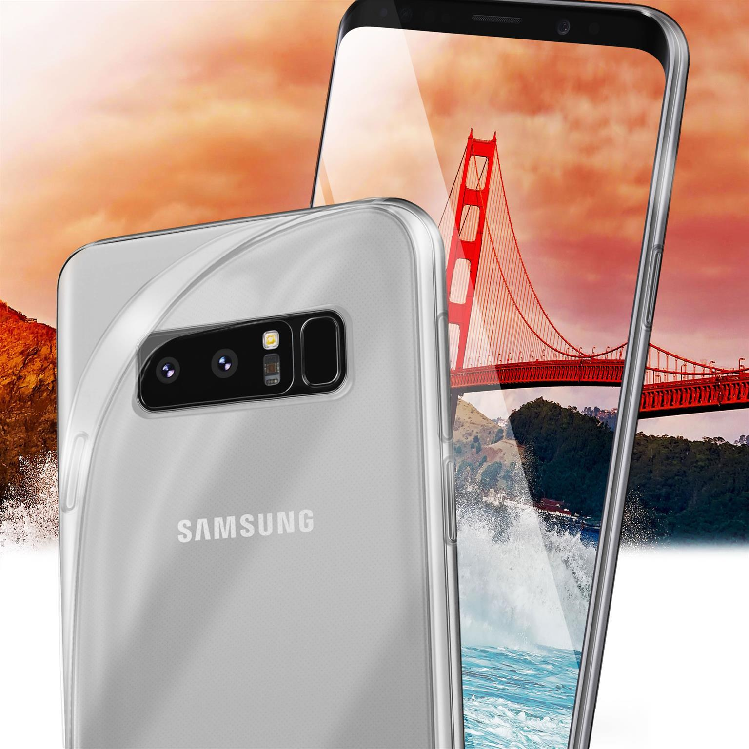 Backcover, Crystal-Clear Samsung, MOEX Galaxy Aero 8, Note Case,